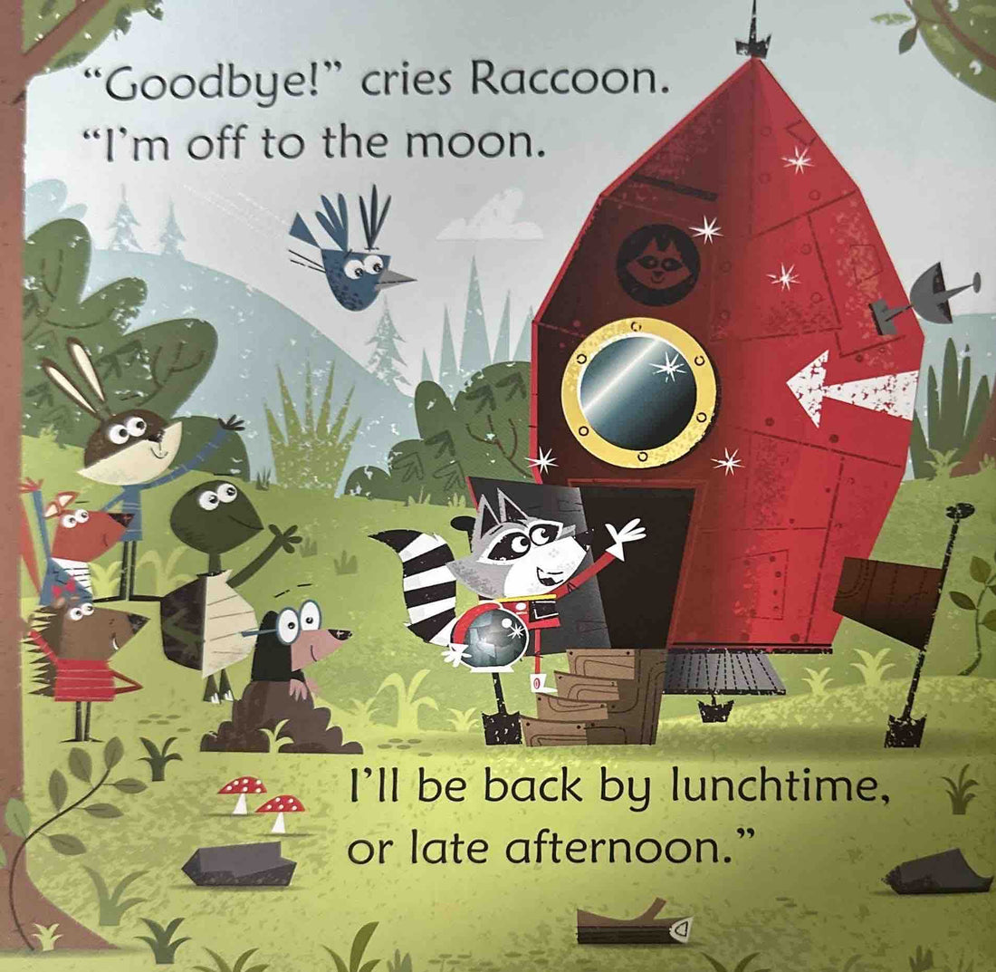 Usborne Phonics Readers: Raccoon on the Moon