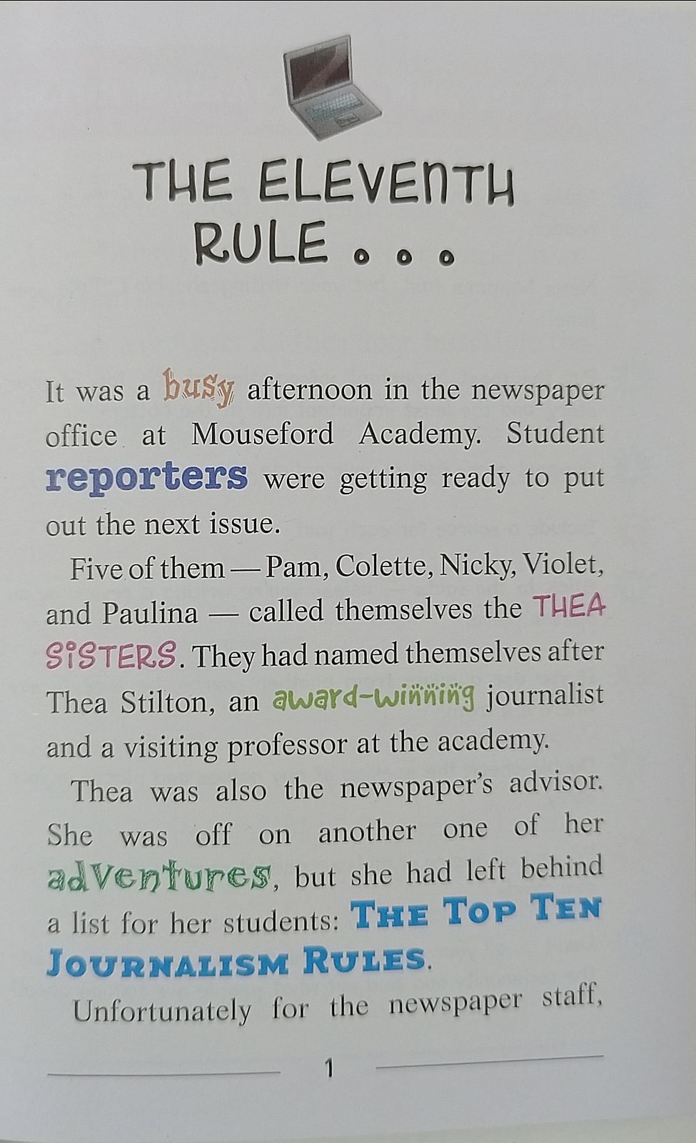 Thea Stilton Mouseford Academy #16 The Royal Ball