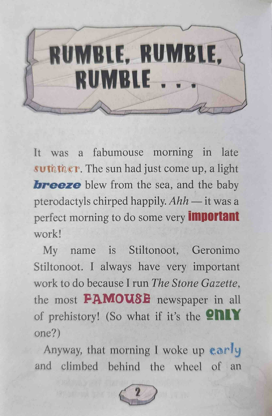 Geronimo Stilton Cavemice #15 A Mammoth Mystery