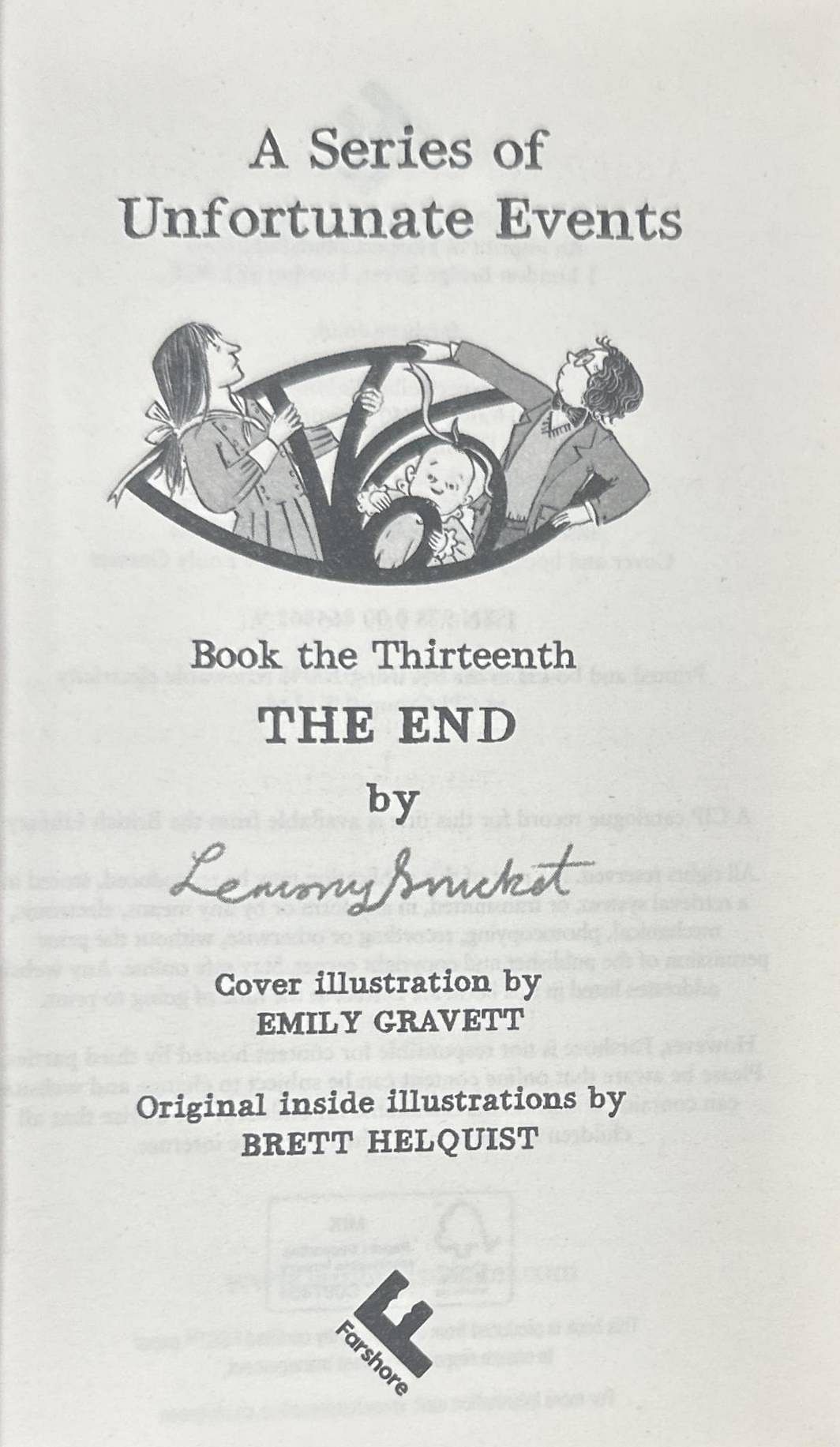 A Series Of Unfortunate Events #13 The End