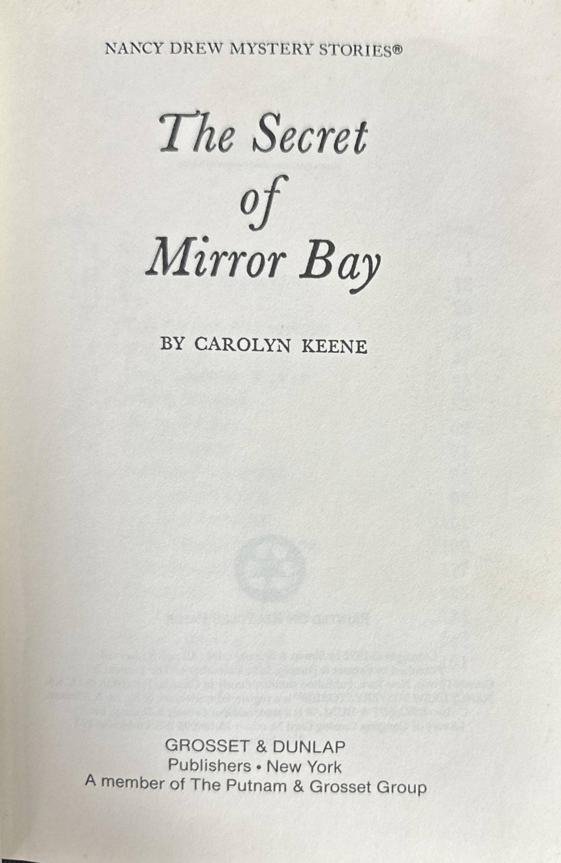 Nancy Drew Mystery Stories #49 The Secret of Mirror Bay