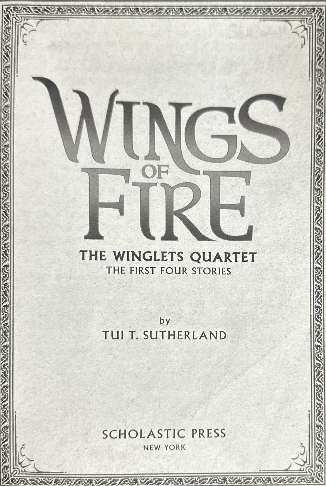 Wings of Fire: Winglets #1-4 The Winglets Quartet