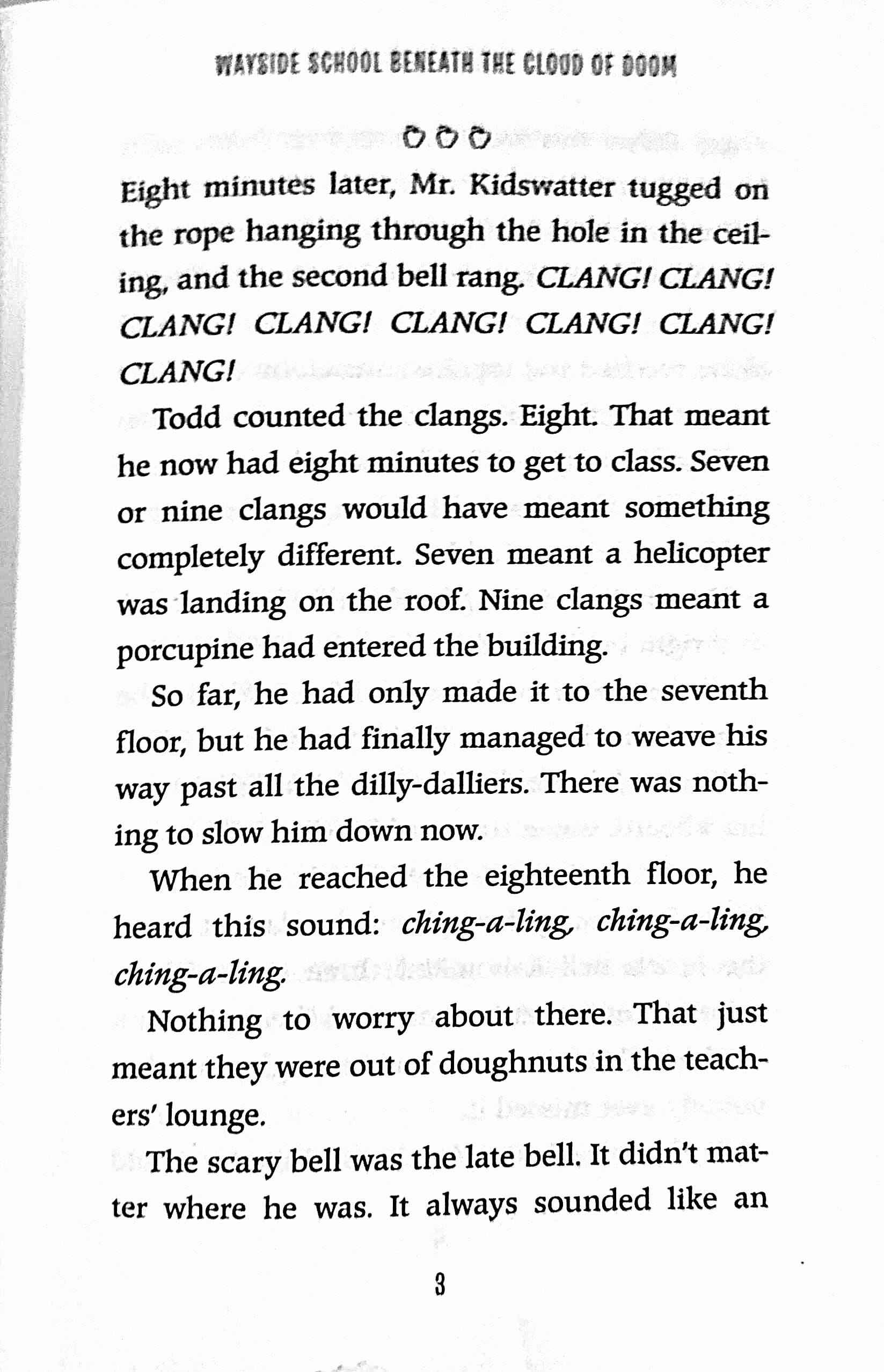 Wayside School #4 Wayside School Beneath the Cloud of Doom