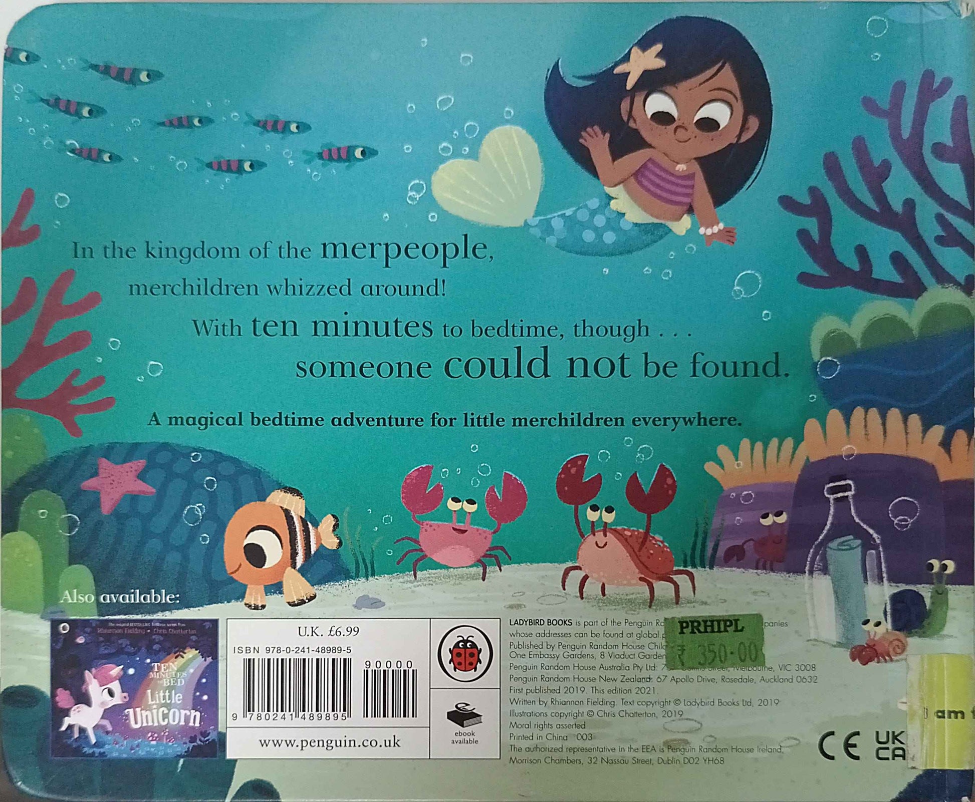 Ten Minutes to Bed: Little Mermaid (Board Book)
