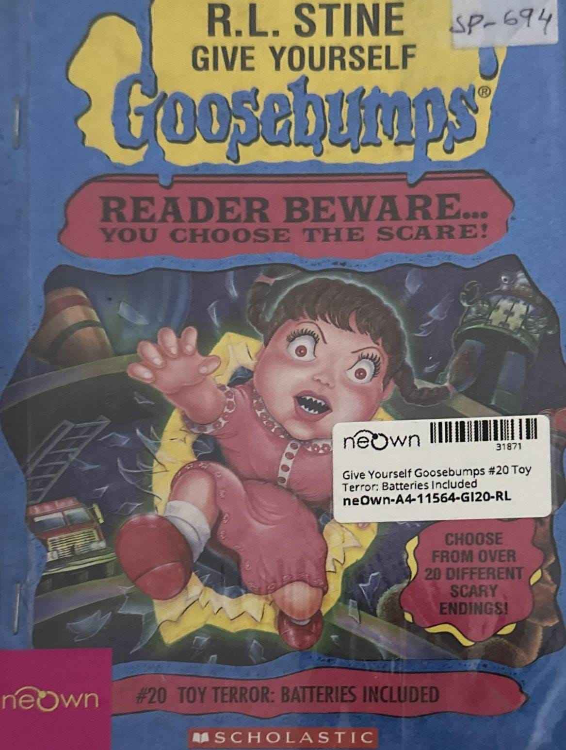 Give Yourself Goosebumps #20 Toy Terror: Batteries Included