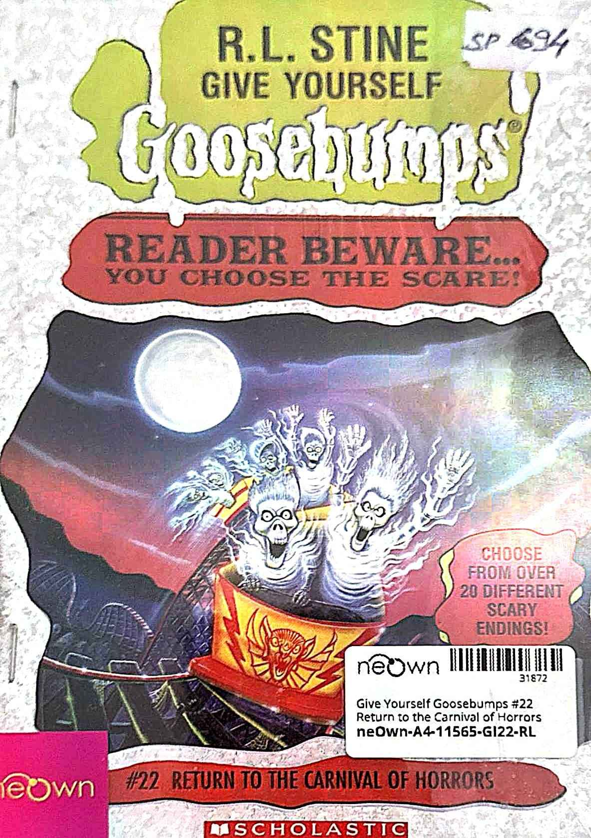 Give Yourself Goosebumps #22 Return to the Carnival of Horrors
