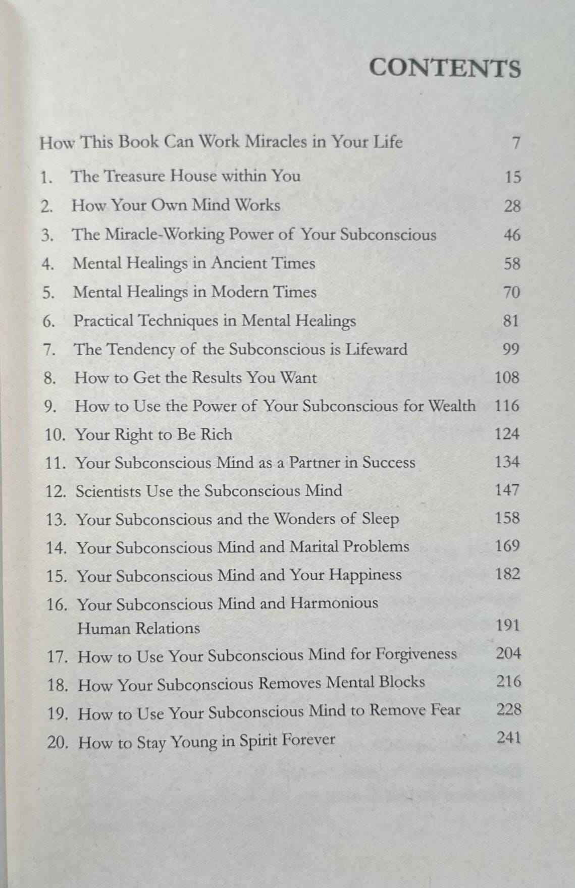 The Power of Your Subconscious Mind