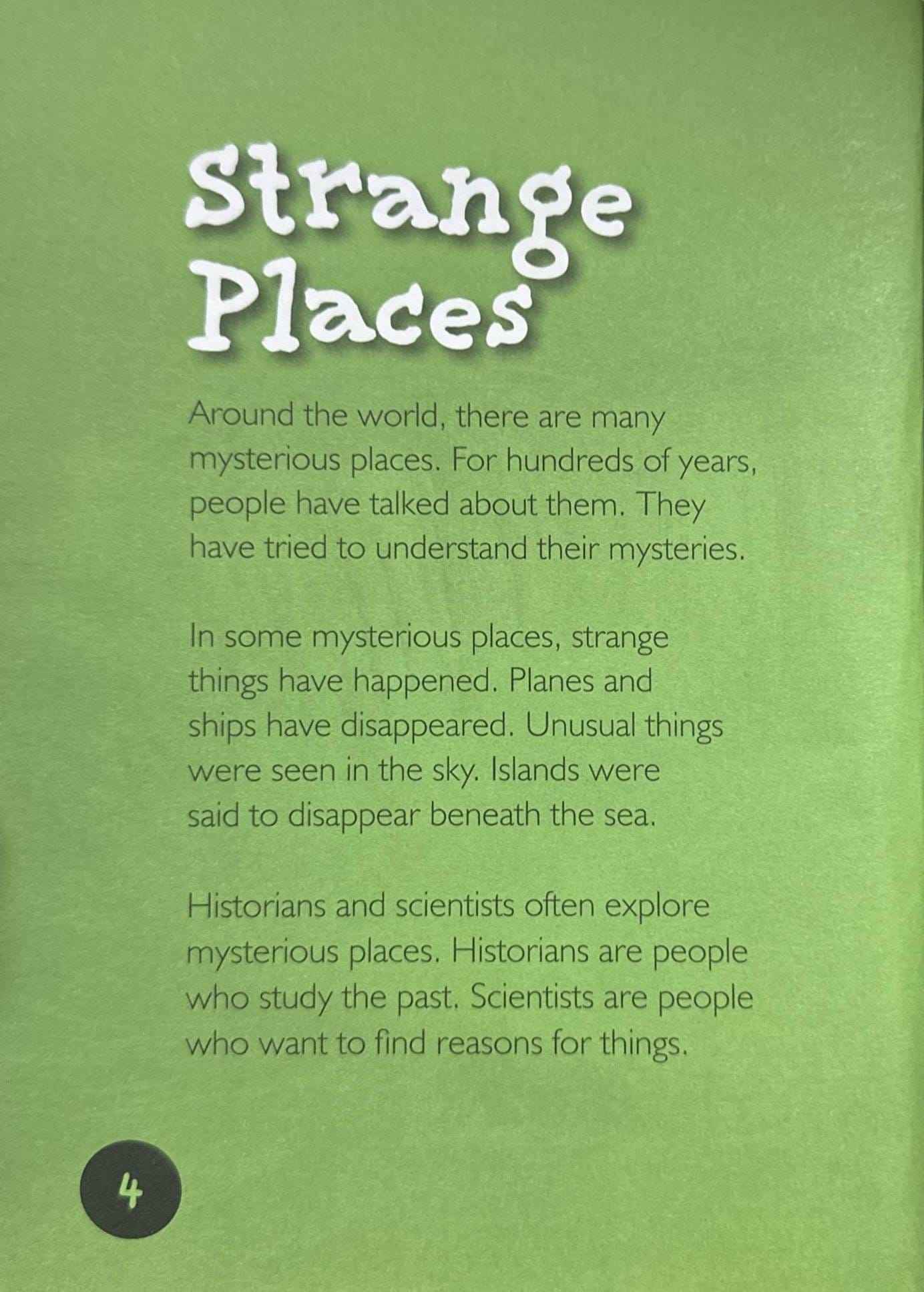 Strange Places (Introduction to History)