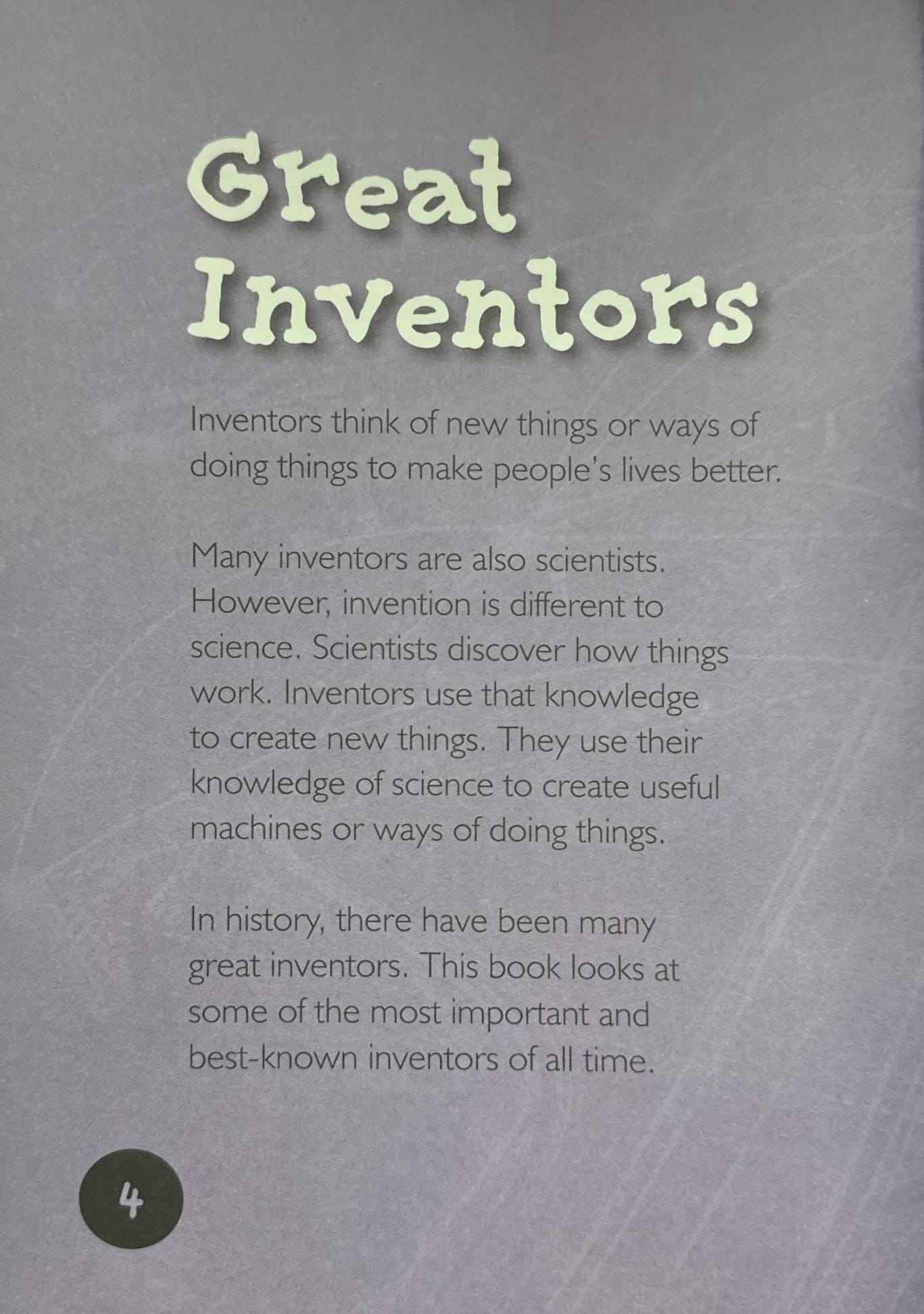 Great Inventors (Introduction to History)