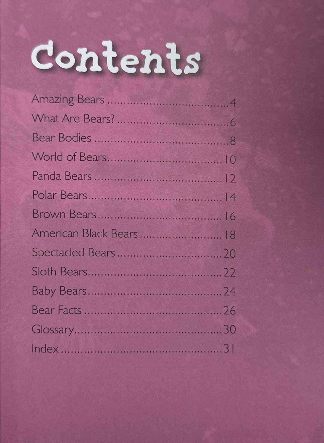 Bears (Introduction to Nature)