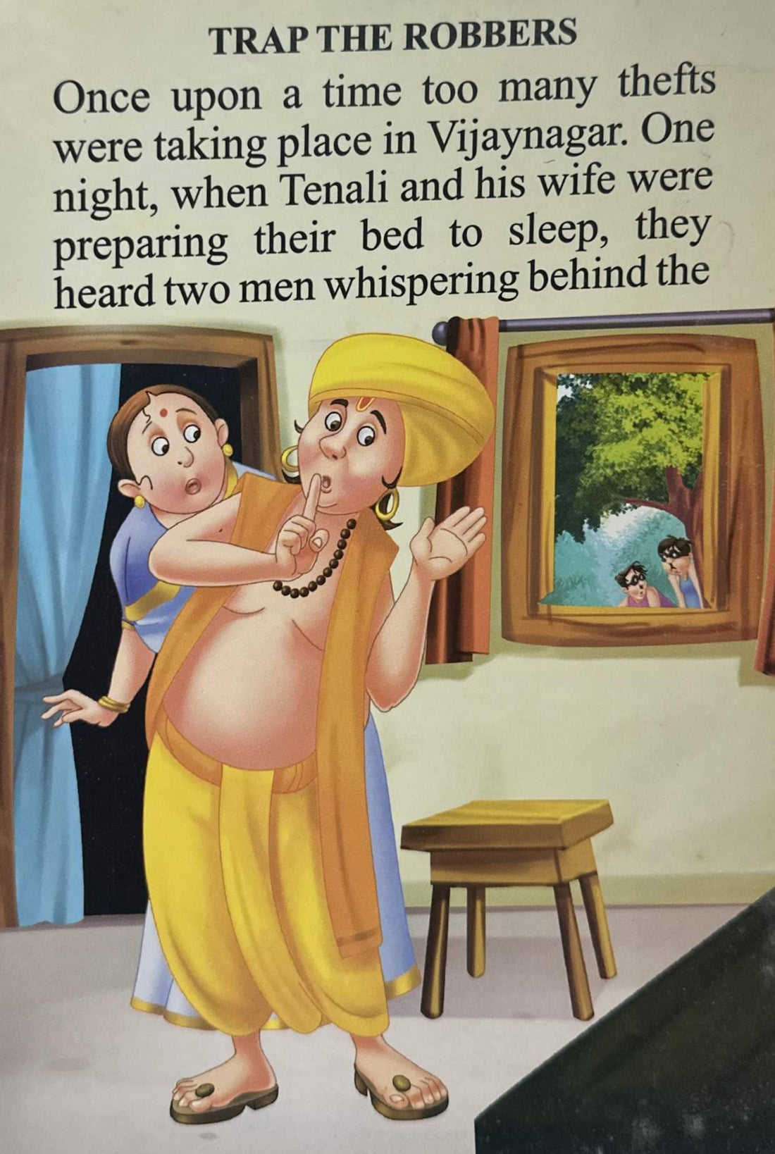Tenali Raman: Trap the Robbers (and Other Stories) (2 in 1 Large Print)