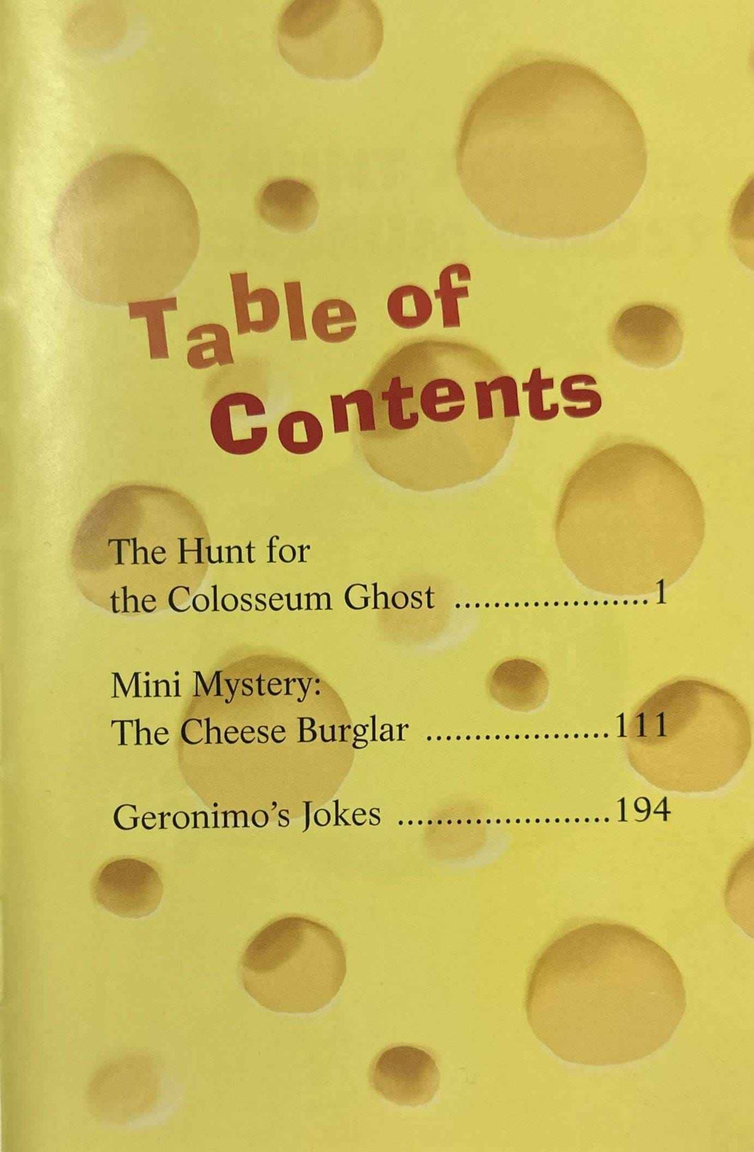 Geronimo Stilton Special Edition #9 The Hunt for the Colosseum Ghost
