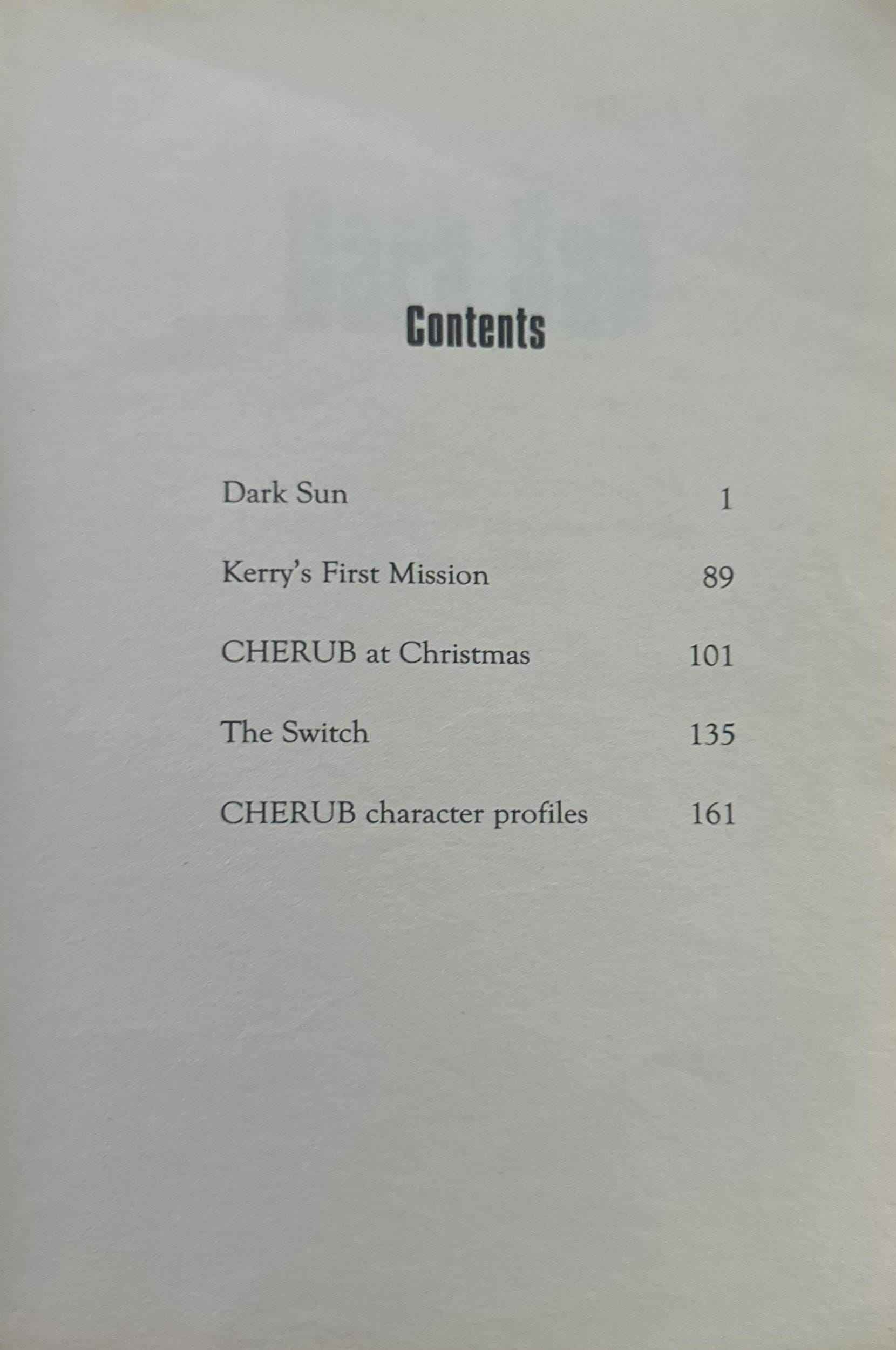 CHERUB: Dark Sun and Other Stories