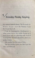 Junie B. Jones #4 Junie B. Jones and Some Sneaky Peeky Spying