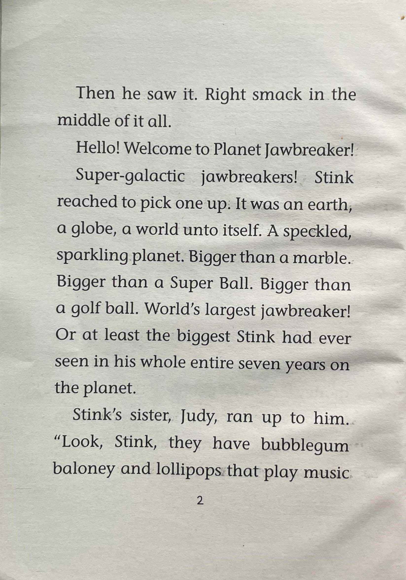 Stink #2 Stink and the Incredible Super Galactic Jawbreaker