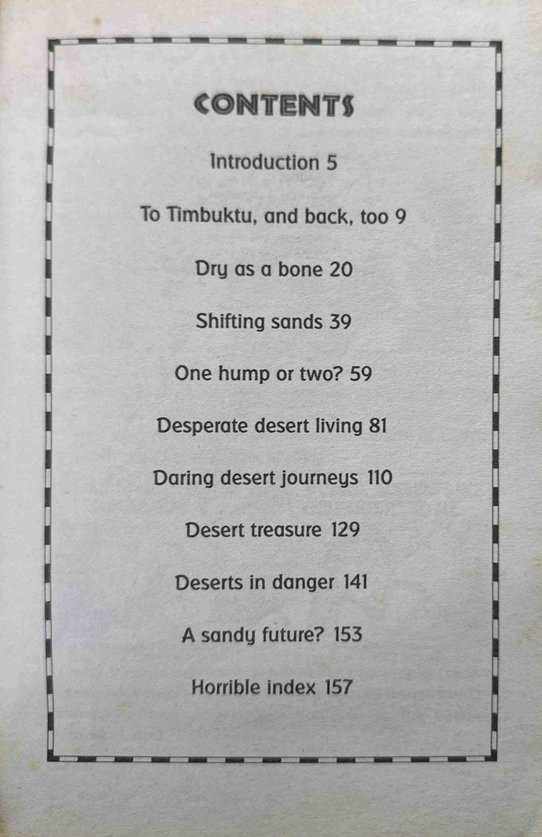 Horrible Geography: Desperate Deserts