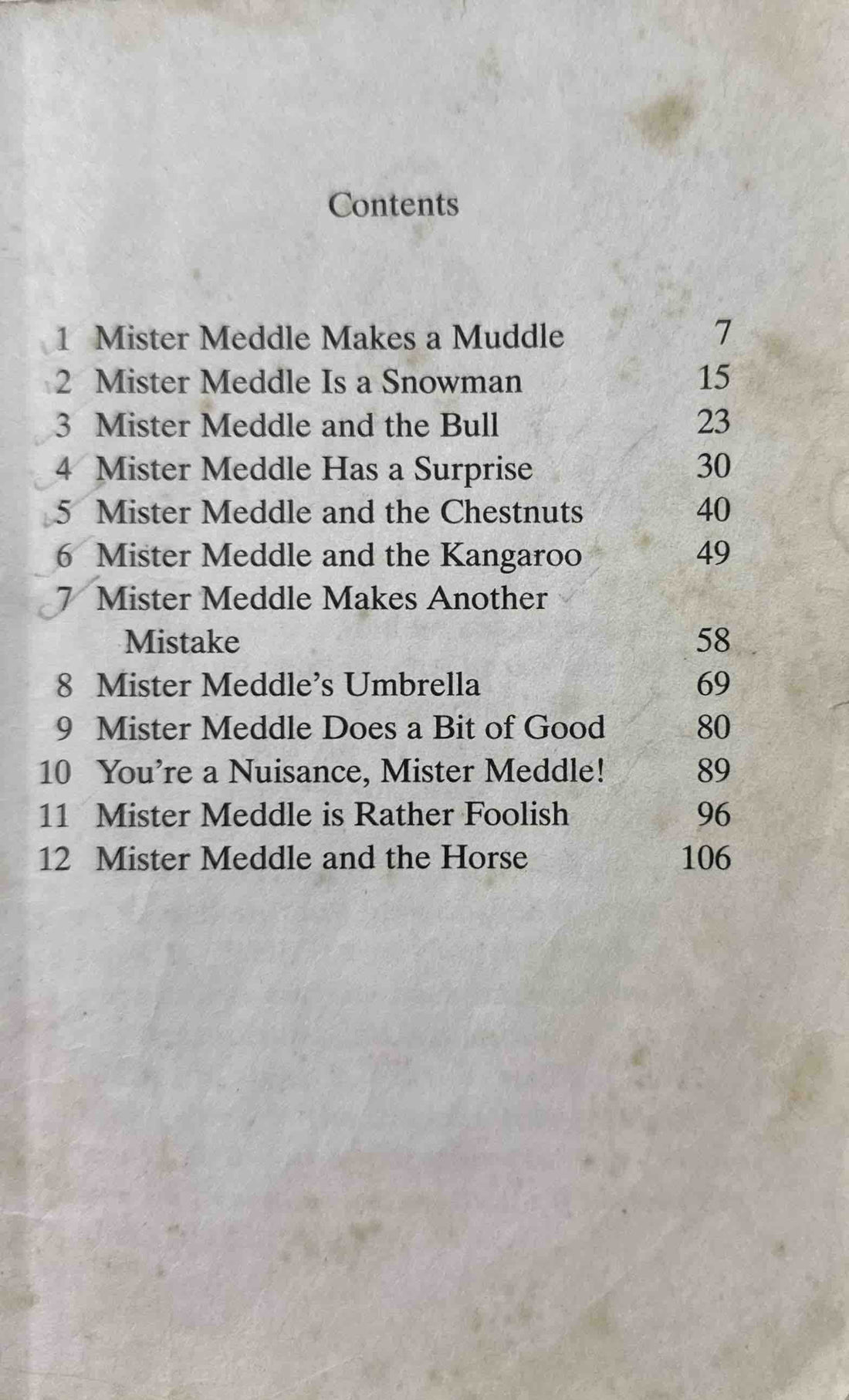 Happy Days: Mister Meddle's Muddles