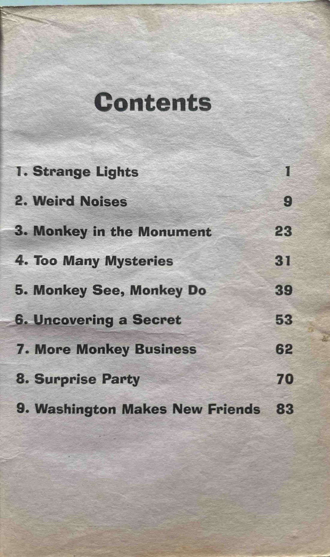 Capital Mysteries #8 Mystery at the Washington Monument