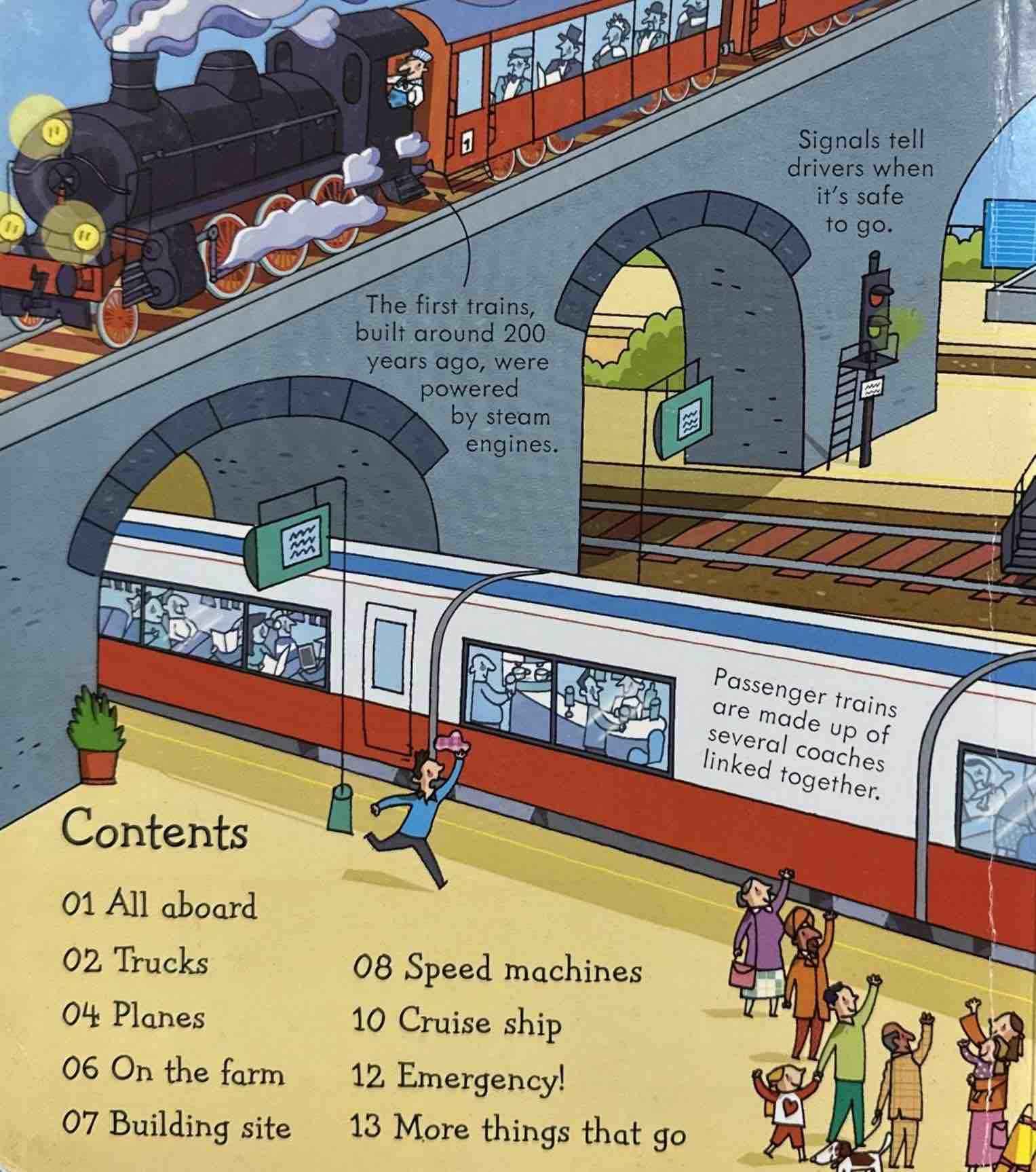 Usborne Lift The Flap Look Inside: Things That Go (Board Book)