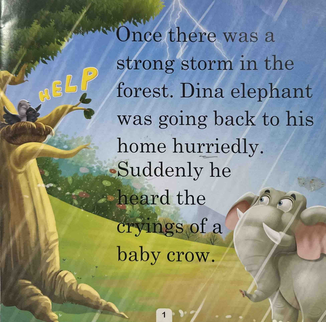 Preschool Reader With Moral: Dina Elephant and Yoyo Crow