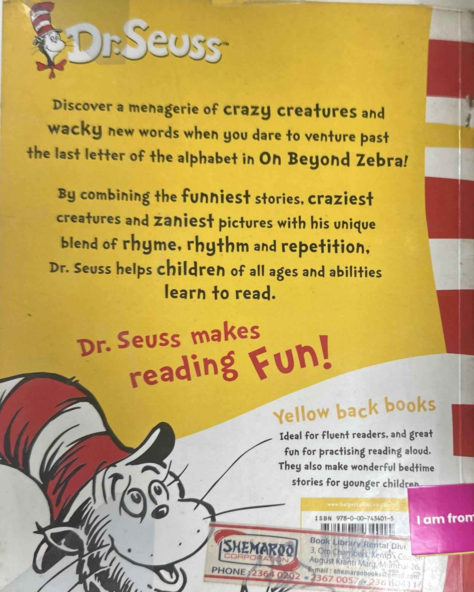 Dr. Seuss' Yellow Back Books: On Beyond Zebra