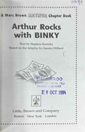Arthur Chapter Books #11 Arthur Rocks With Binky