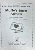 Arthur Chapter Books #17 Muffy's Secret Admirer
