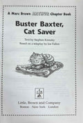 Arthur Chapter Books #19 Buster Baxter, Cat Saver