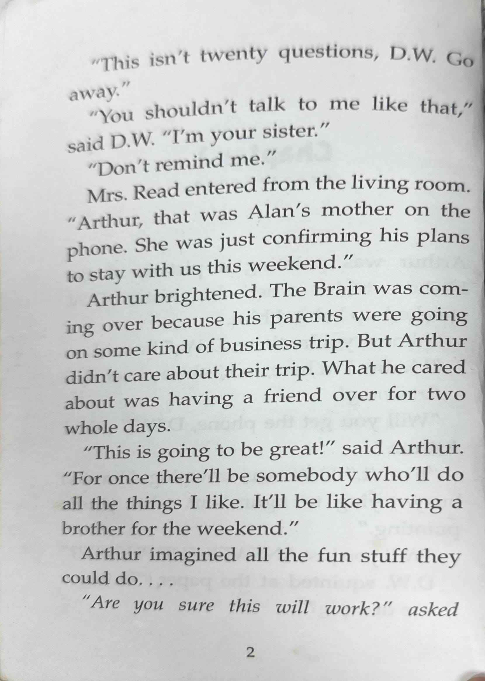 Arthur Chapter Books #21 Arthur and the Perfect Brother