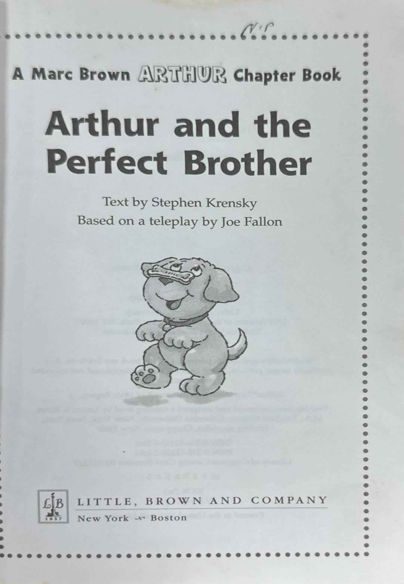 Arthur Chapter Books #21 Arthur and the Perfect Brother