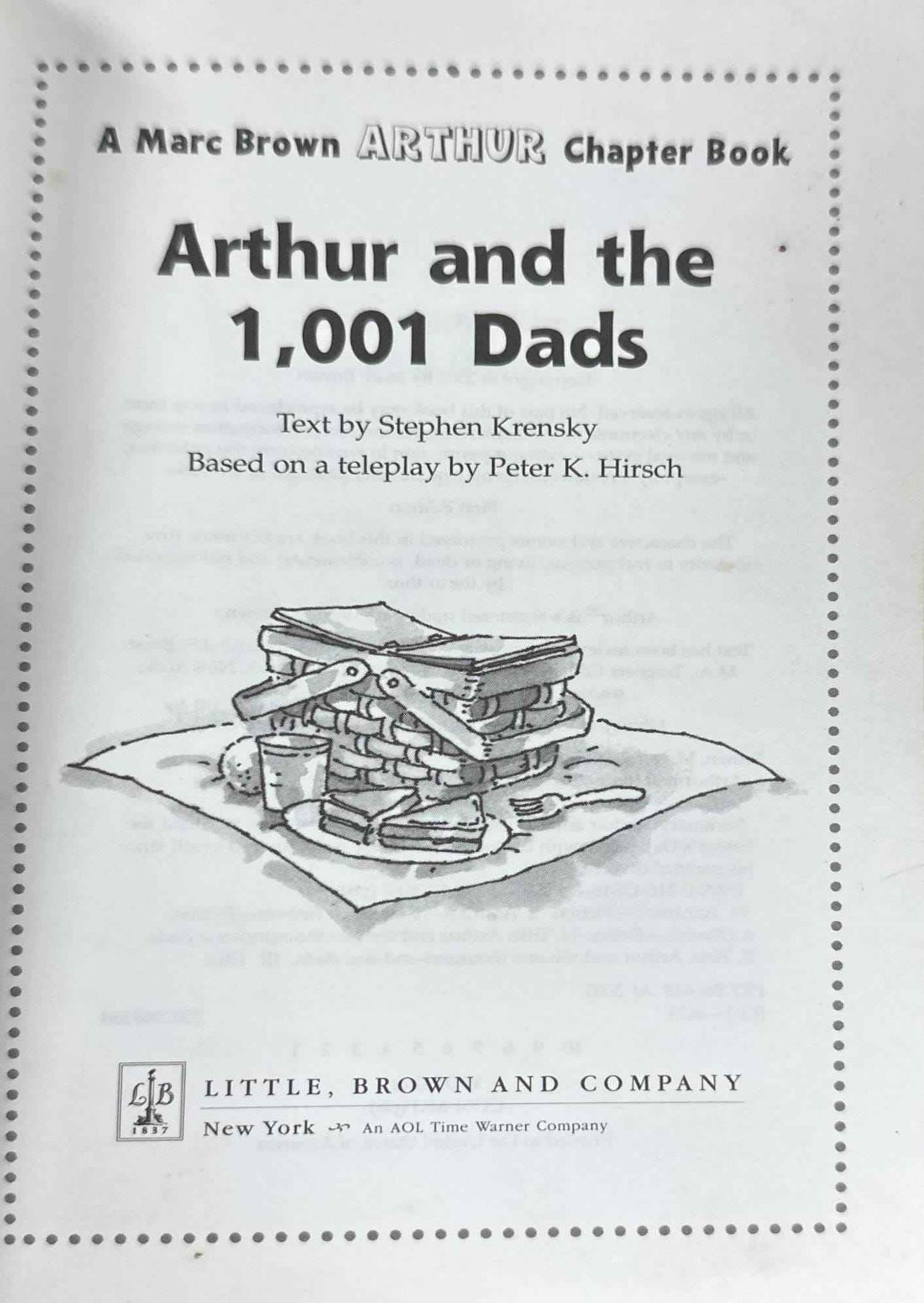 Arthur Chapter Books #28 Arthur and the 1,001 Dads