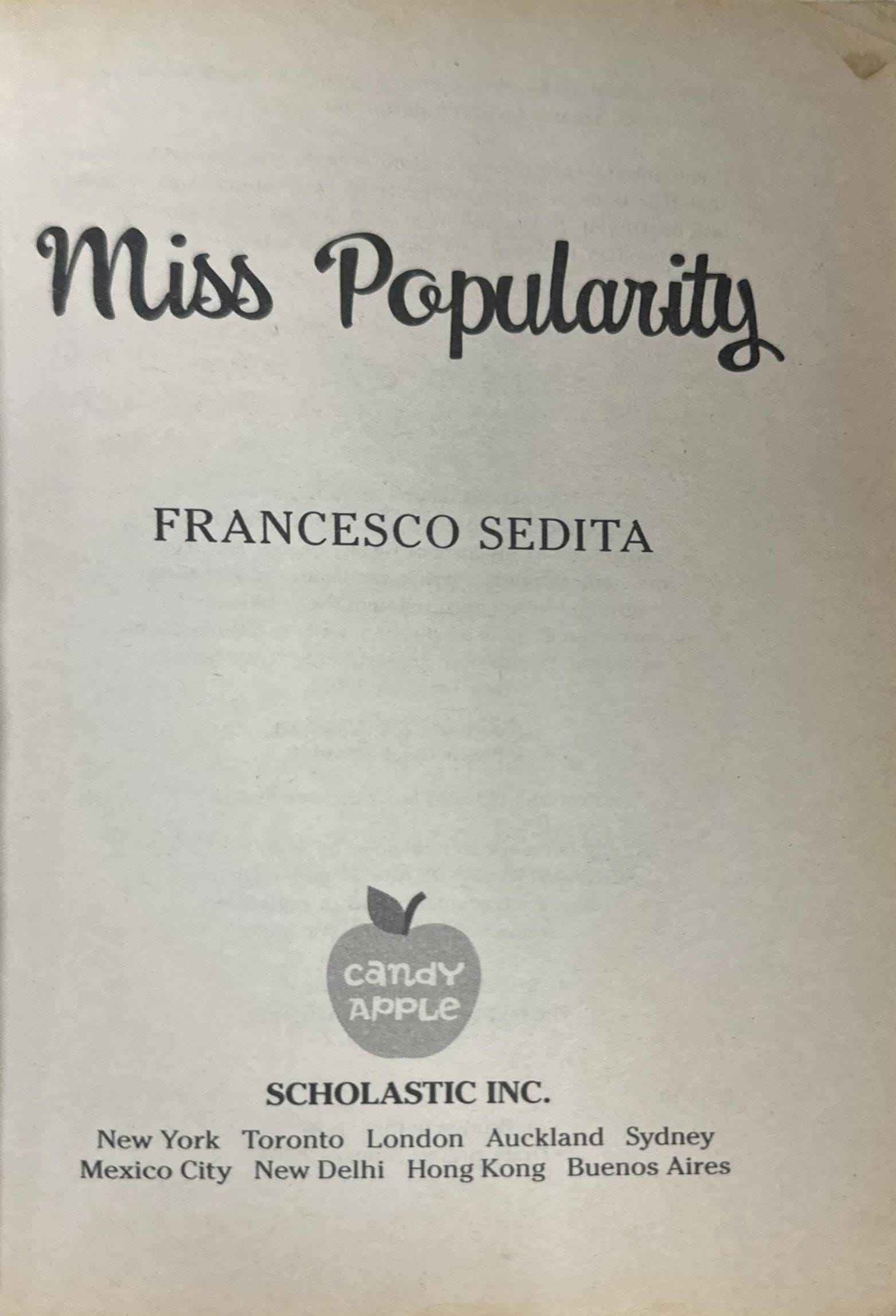 Miss Popularity #1 Miss Popularity