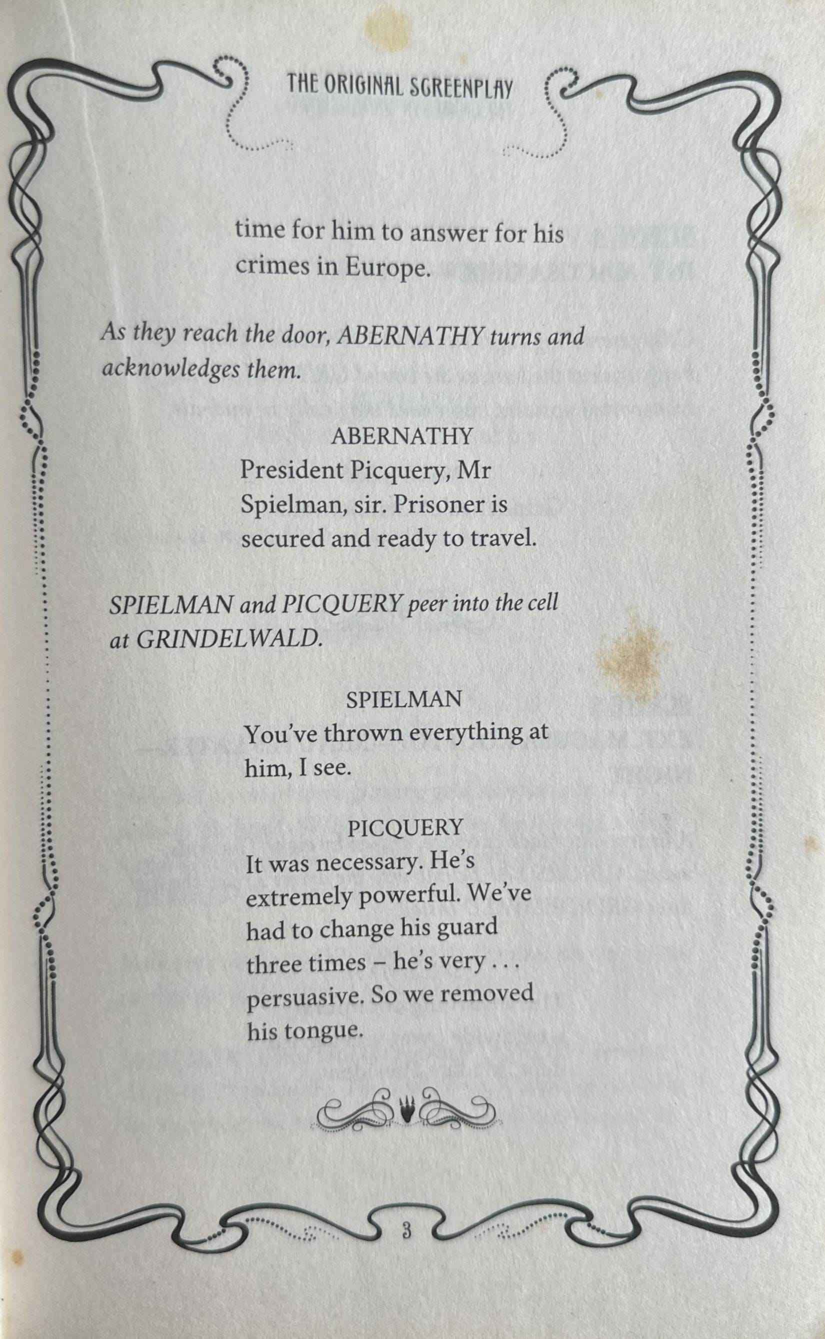 Fantastic Beasts: The Original Screenplay #2 The Crimes of Grindelwald