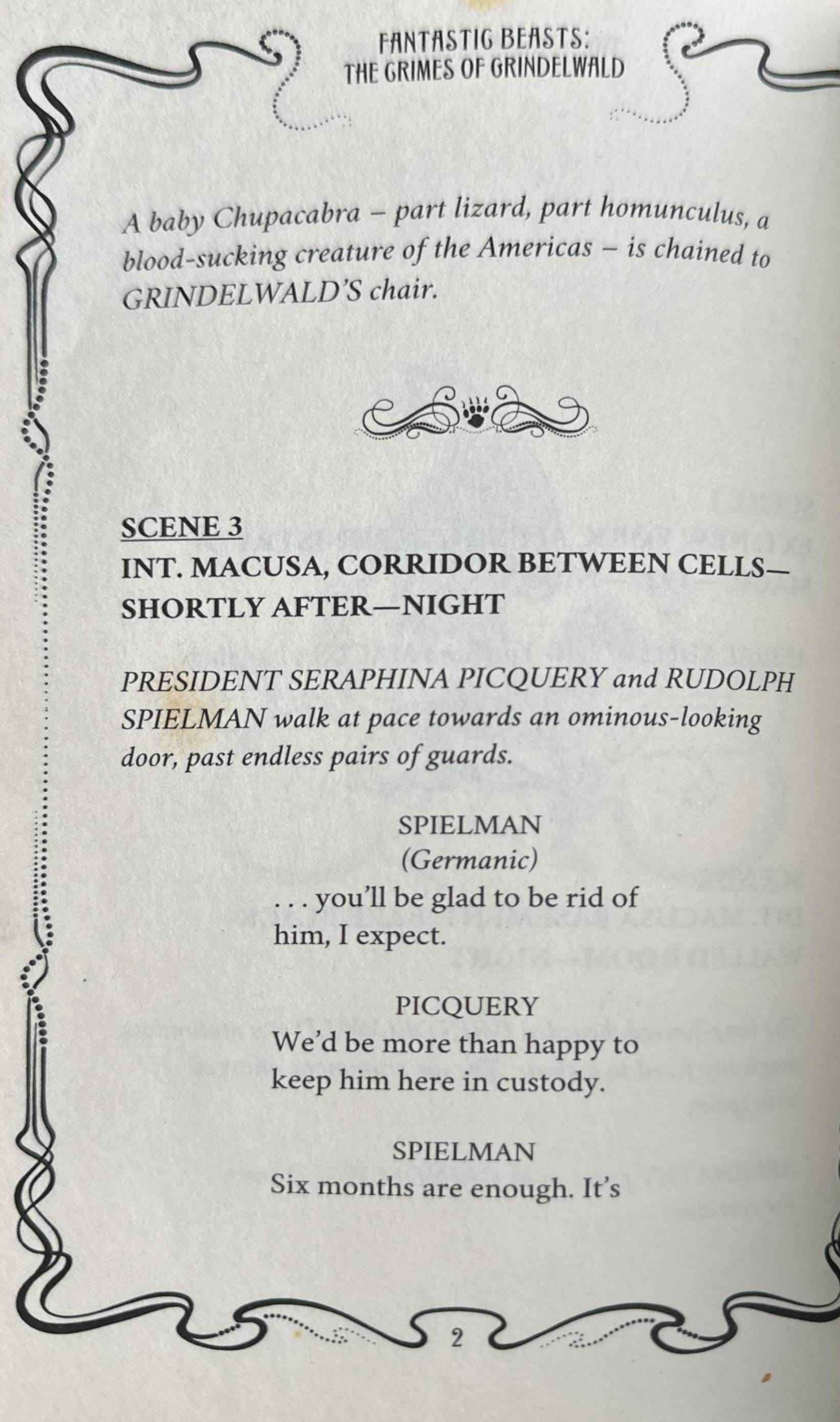 Fantastic Beasts: The Original Screenplay #2 The Crimes of Grindelwald