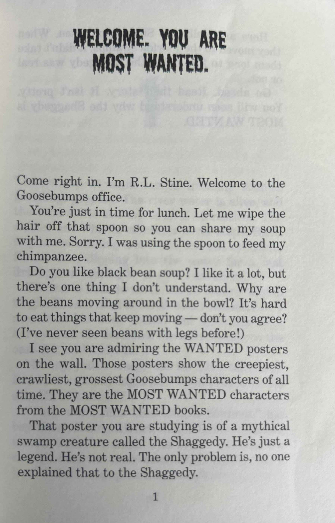 Goosebumps Most Wanted #9 Here Comes The Shaggedy