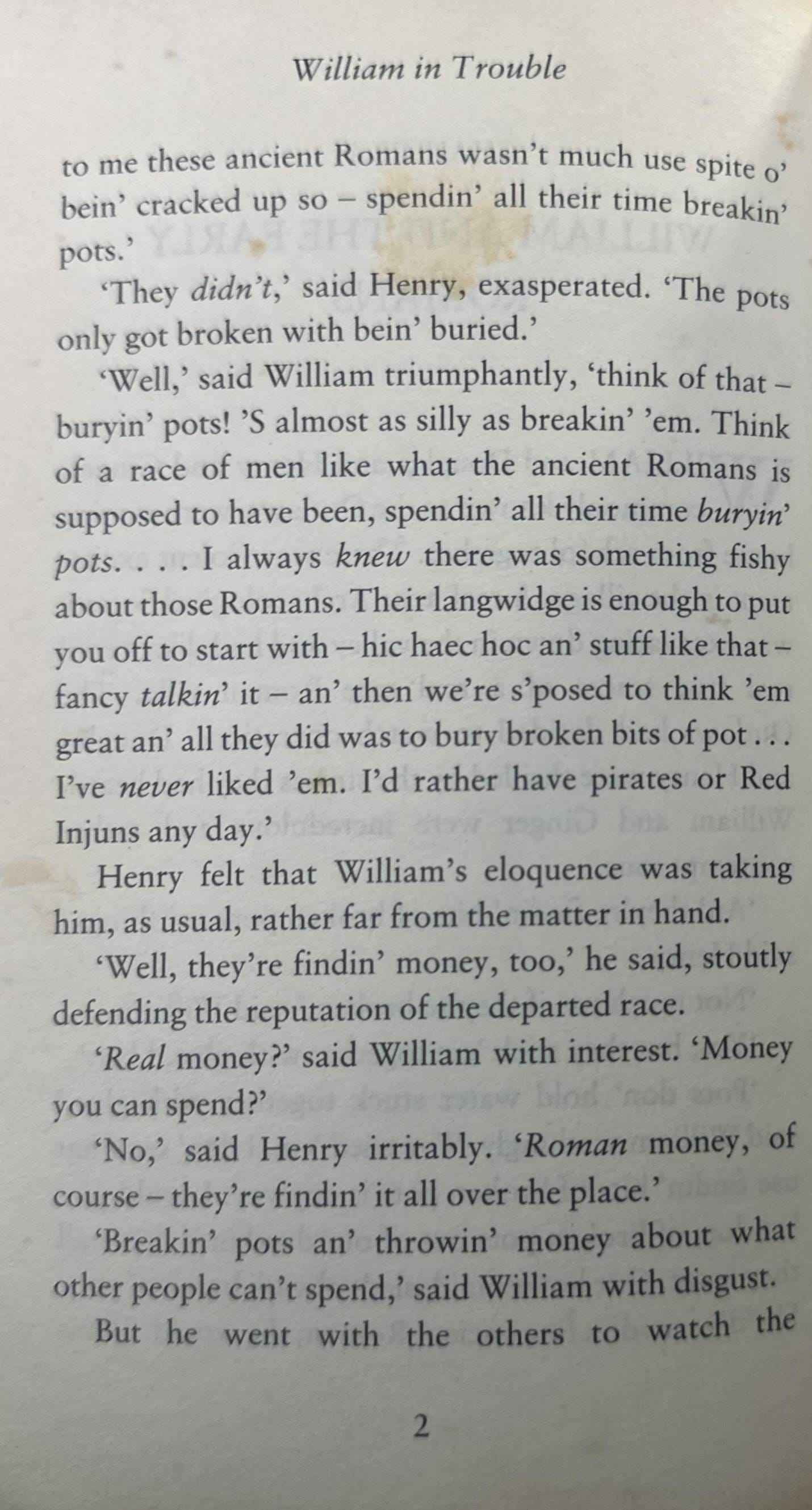 Just William #8 William in Trouble