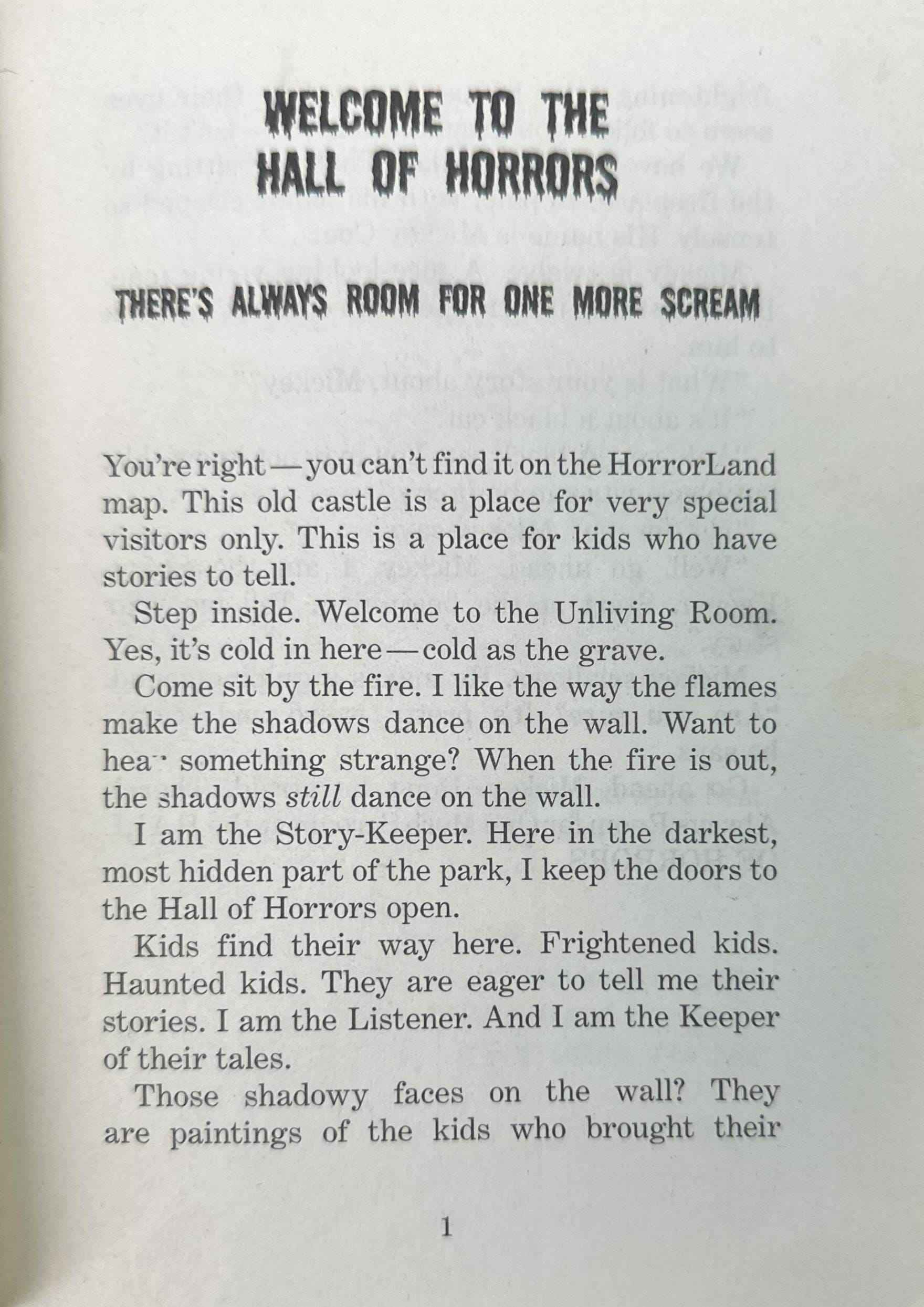 Goosebumps Hall Of Horrors #1 Claws!