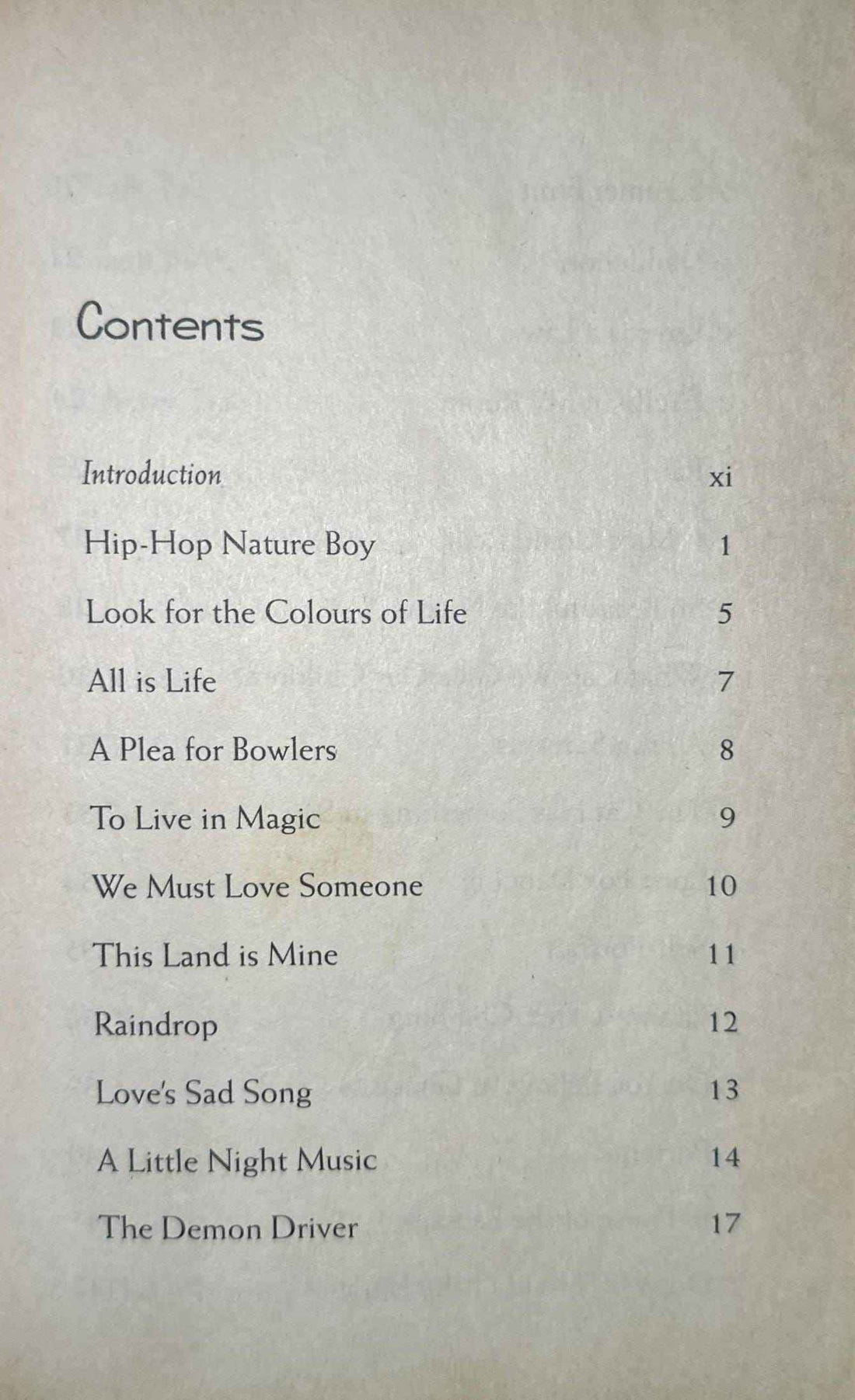 Hip- Hop Nature Boy and Other Poems
