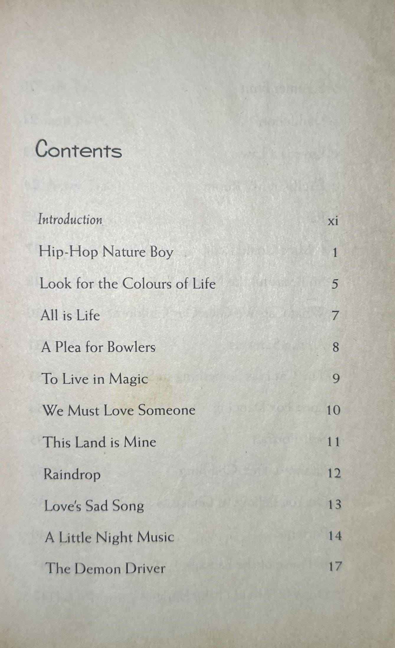 Hip- Hop Nature Boy and Other Poems