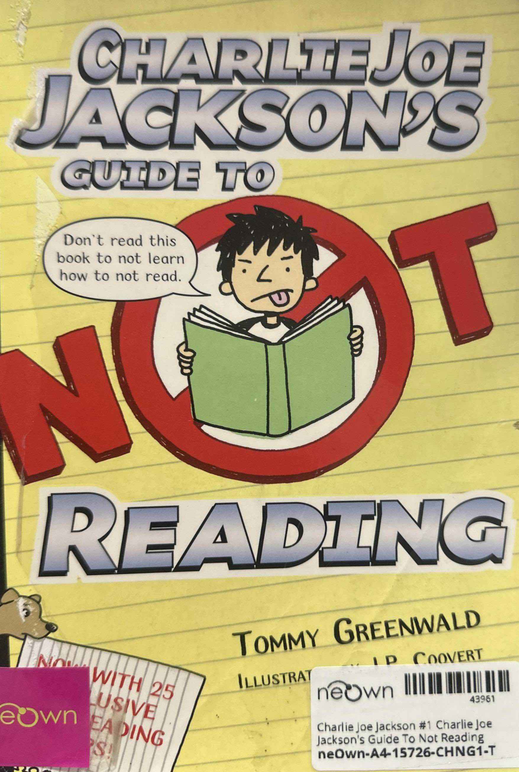 Charlie Joe Jackson #1 Charlie Joe Jackson's Guide To Not Reading