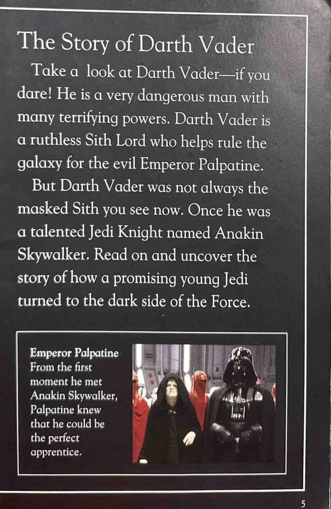 Star Wars: The Story of Darth Vader