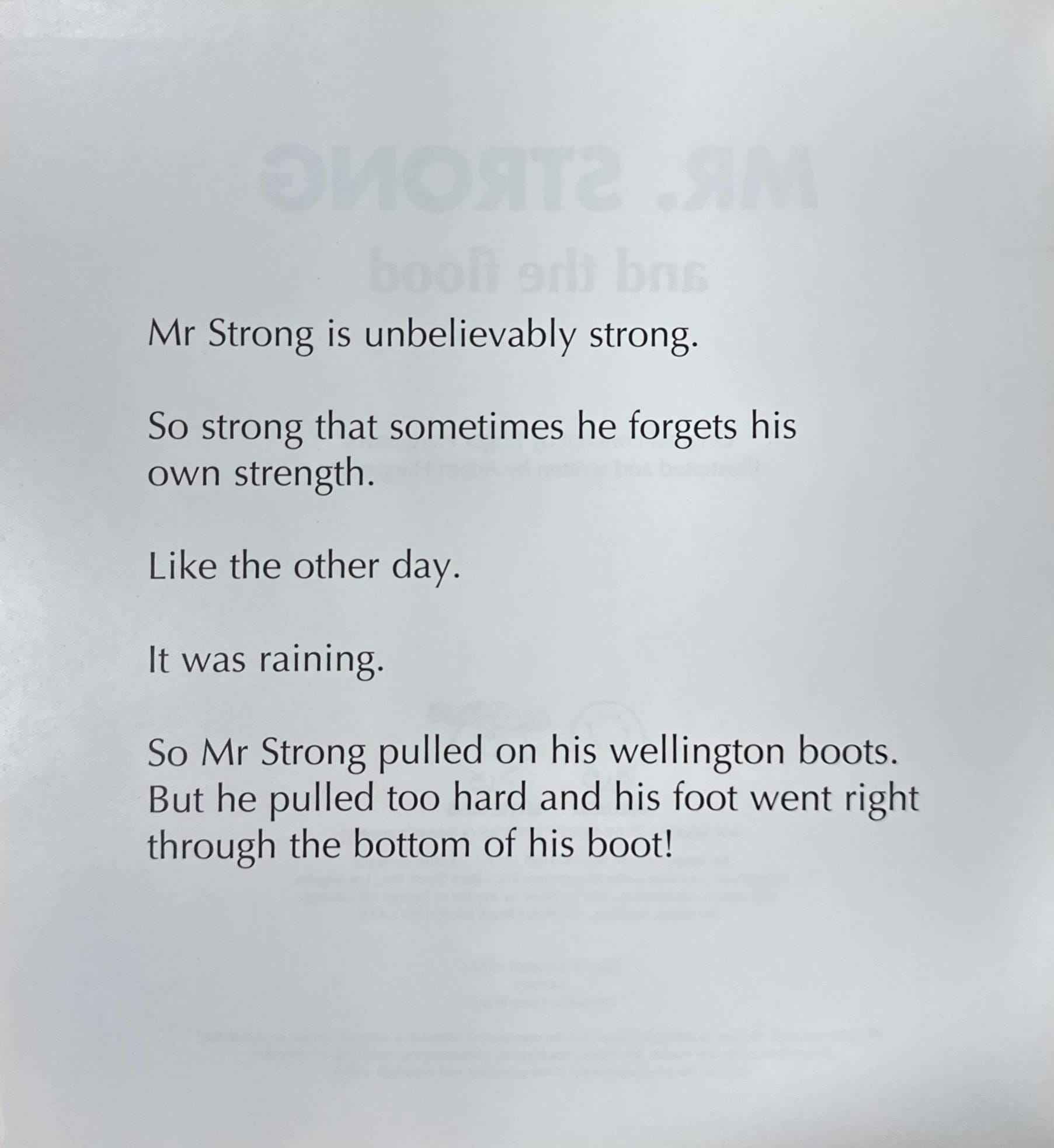 Mr. Men: Mr. Strong and the Flood