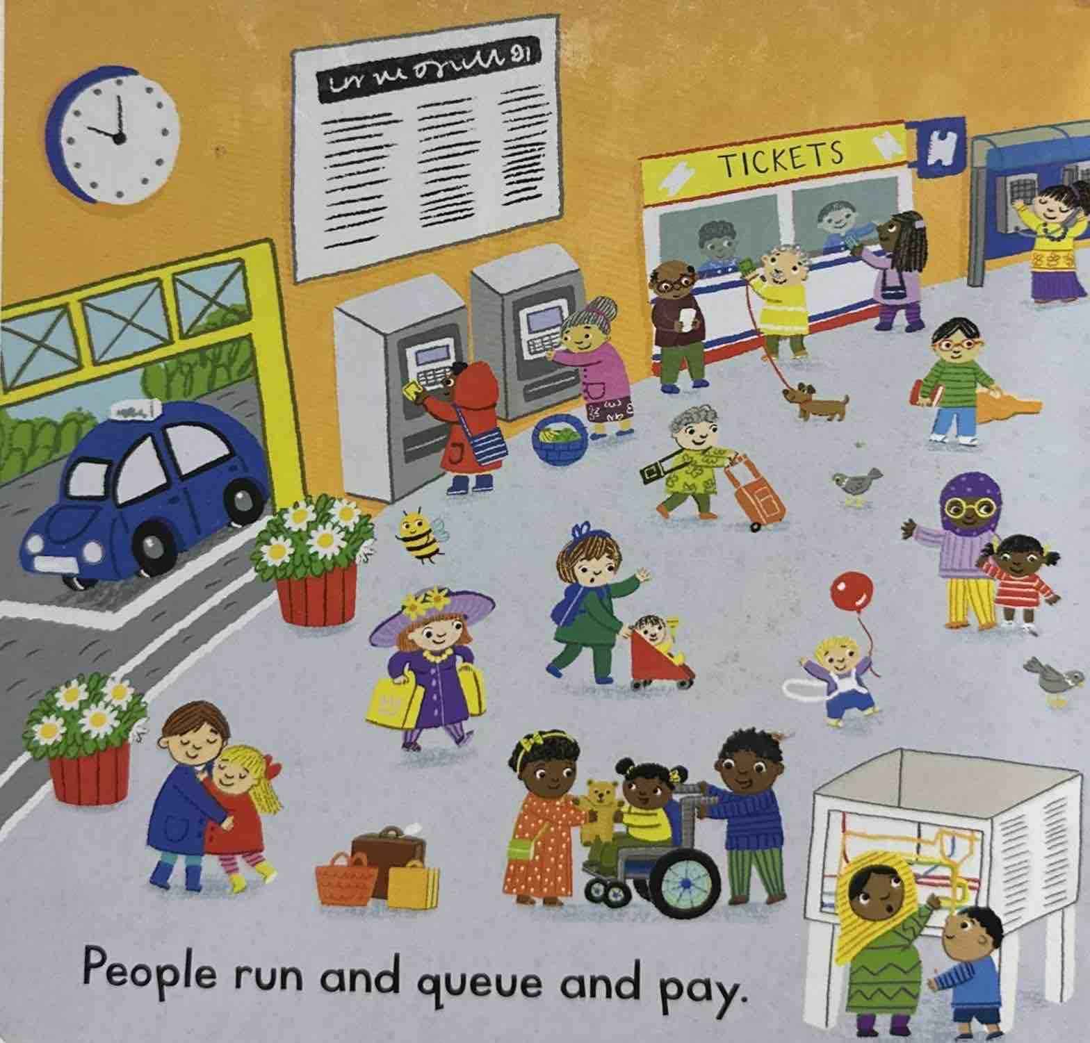 Busy Books: Busy Trains (Push Pull Slide)