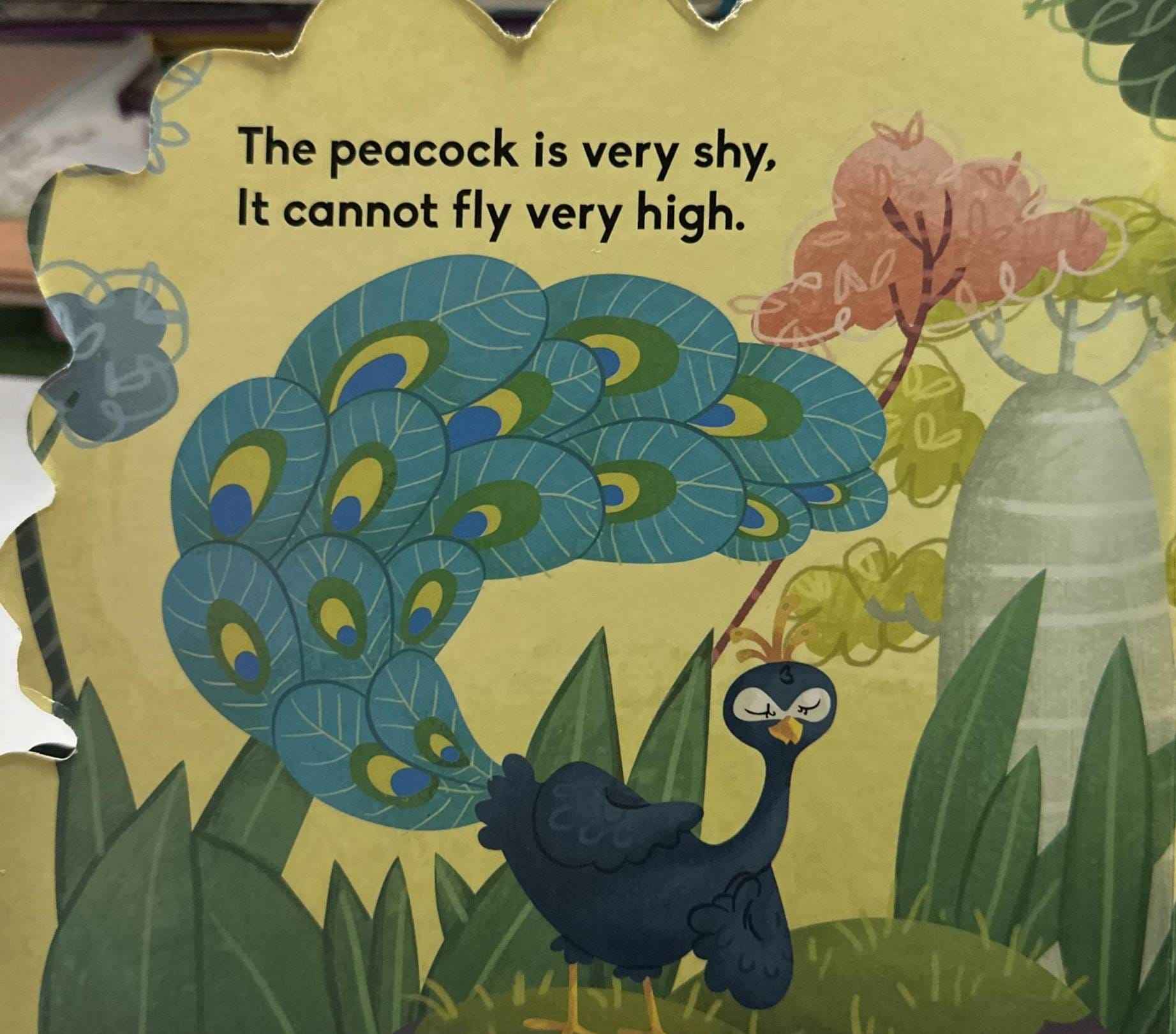 Cutout Board Books: Peacock Cutout Board Book