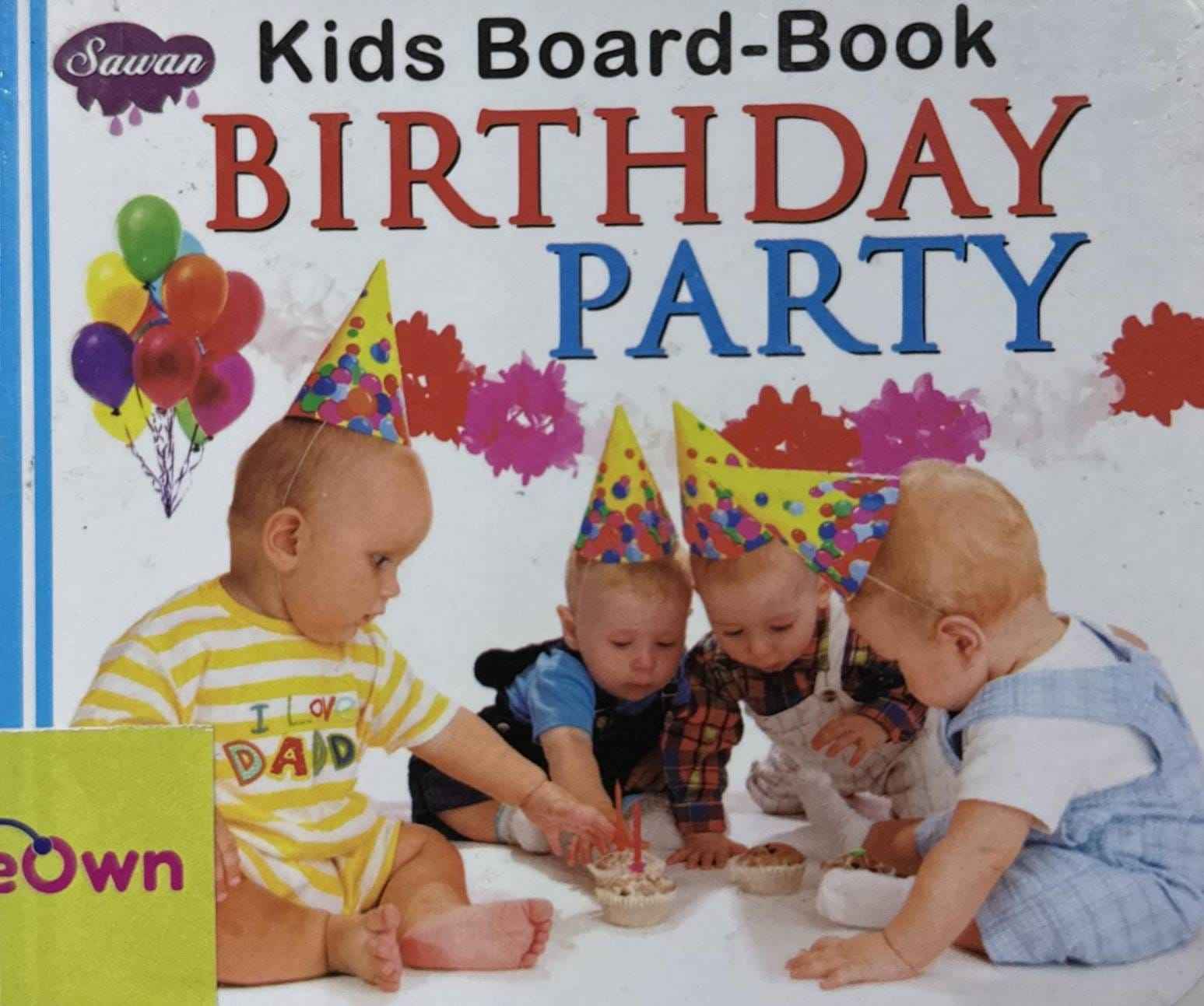 Kids Board-Book: Kids Board-Book Birthday Party