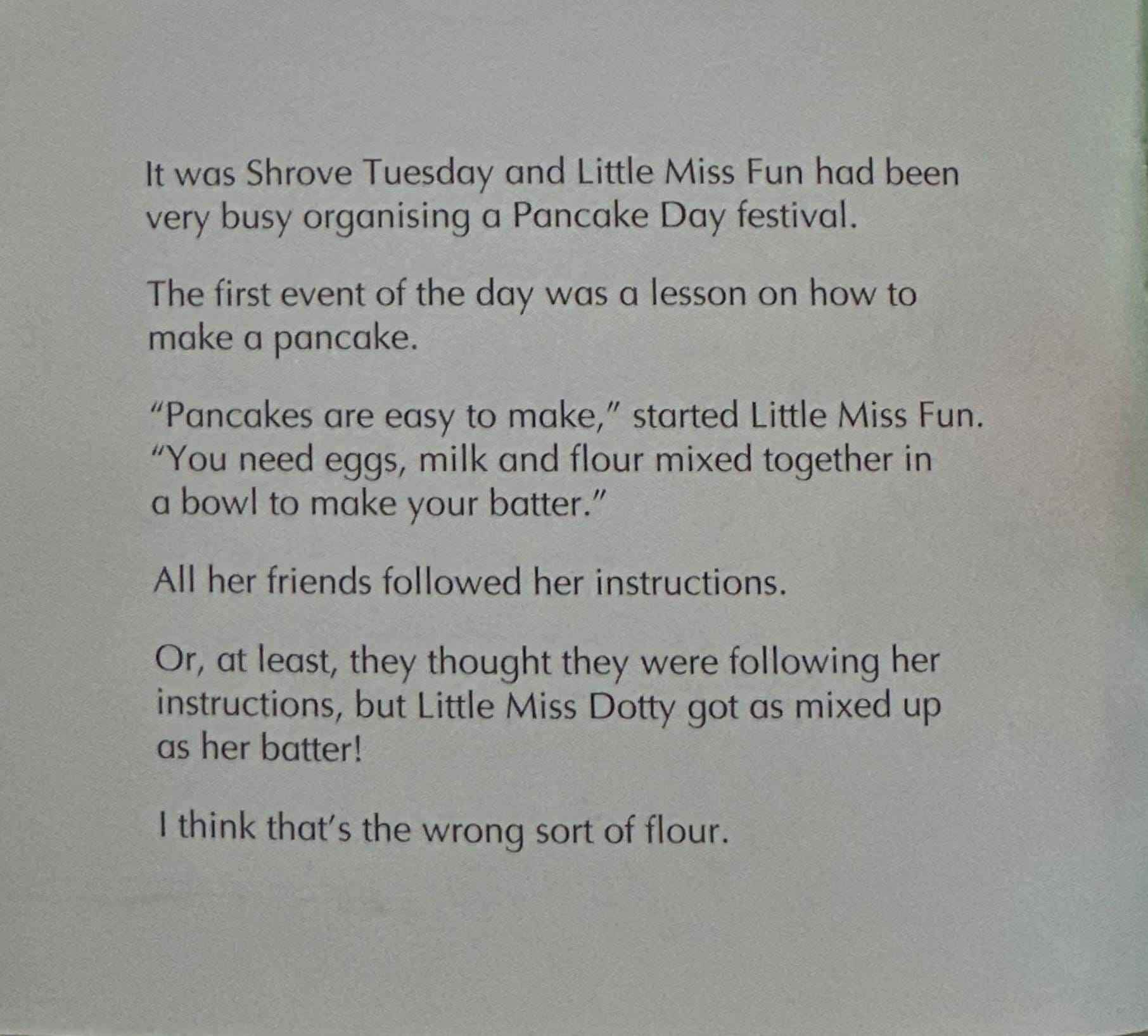 Mr. Men And Little Miss Celebarations: Pancake Day