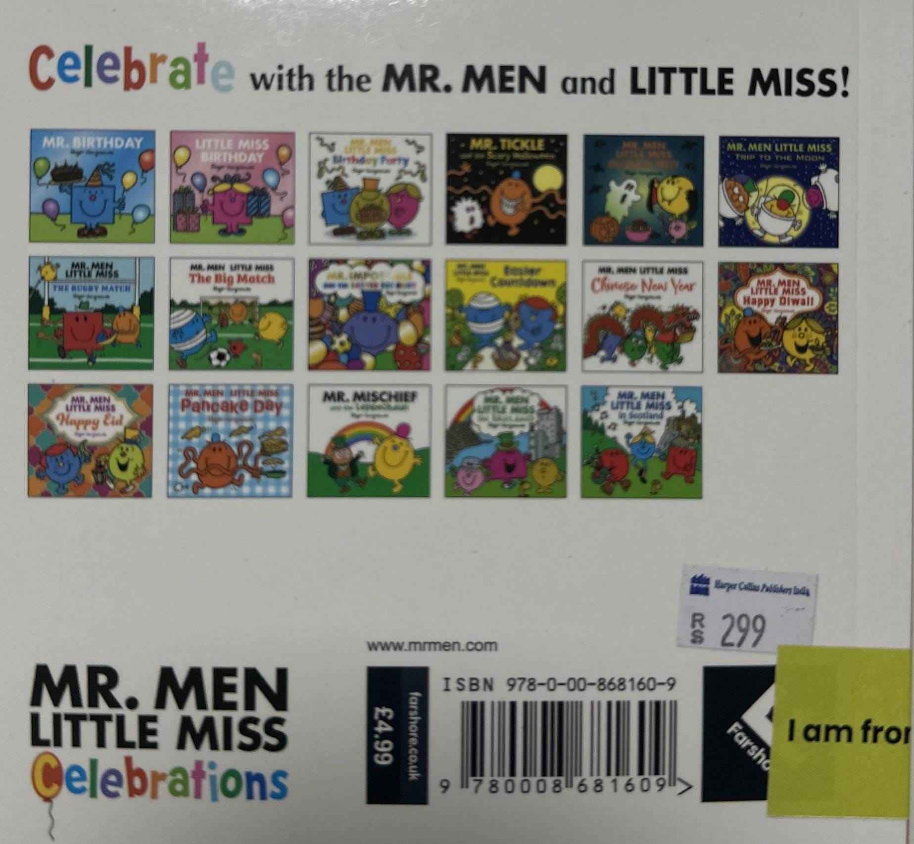 Mr. Men And Little Miss Celebarations: Happy Eid