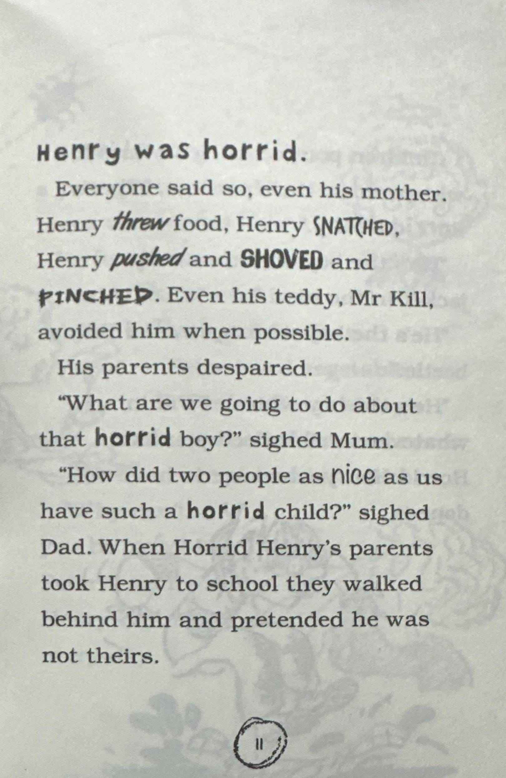 Horrid Henry #1 Horrid Henry