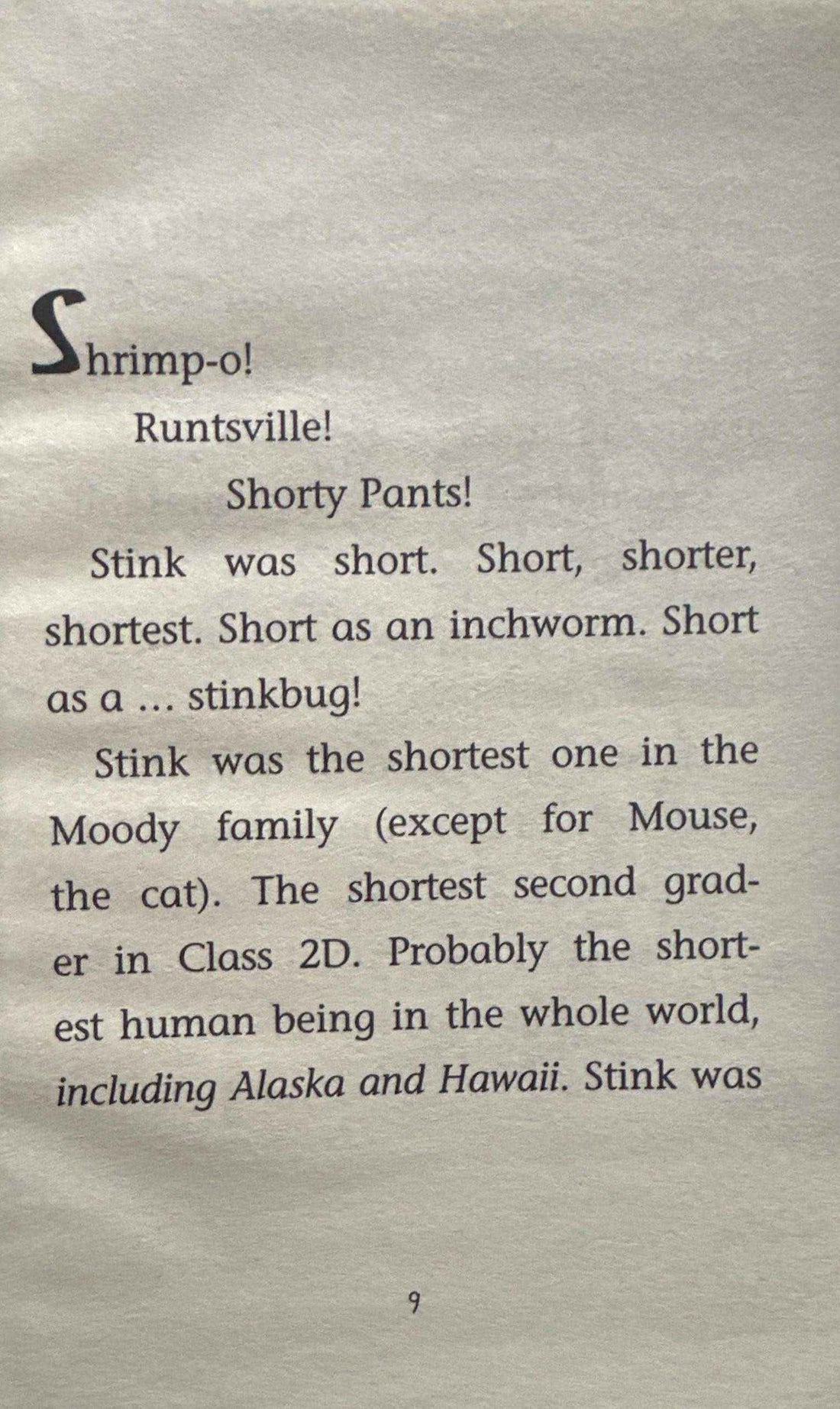Stink #1 The Incredible Shrinking Kid