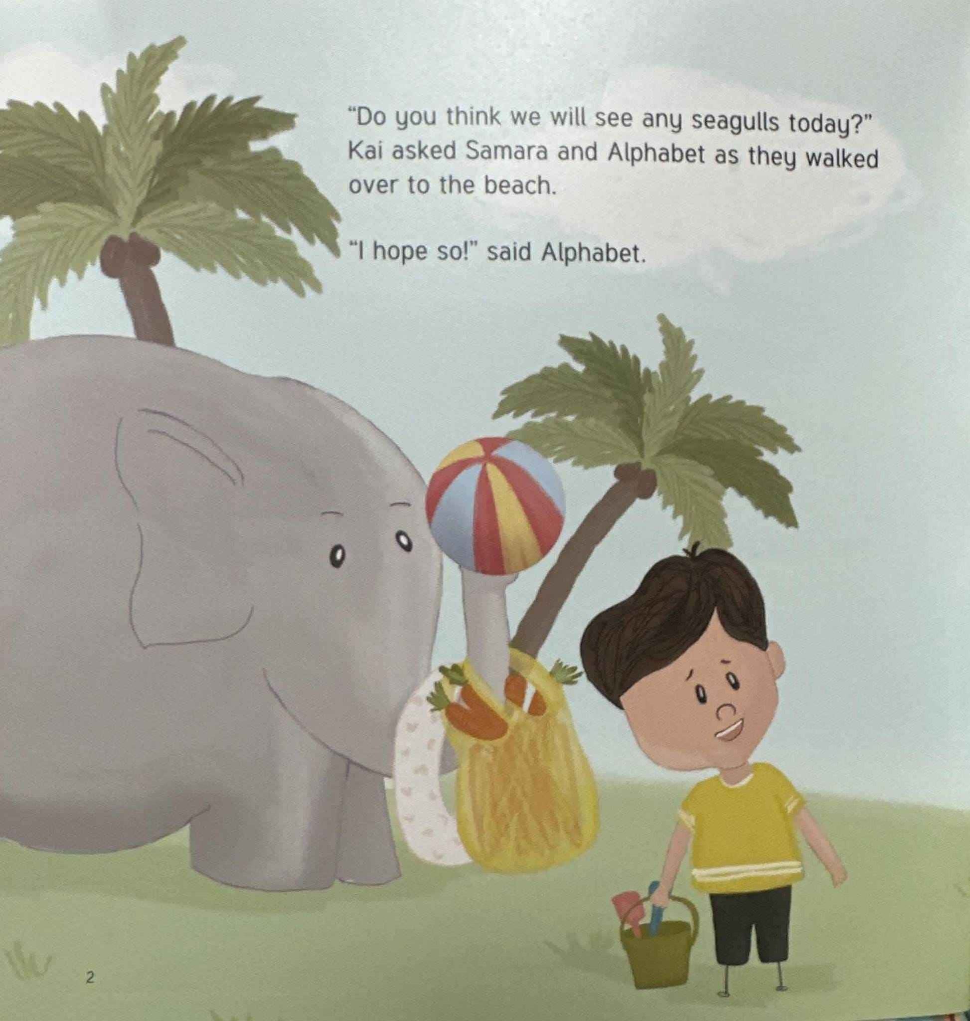 Adventures of Samara & Alphabet, the elephant: Cleaning the Beach (English)